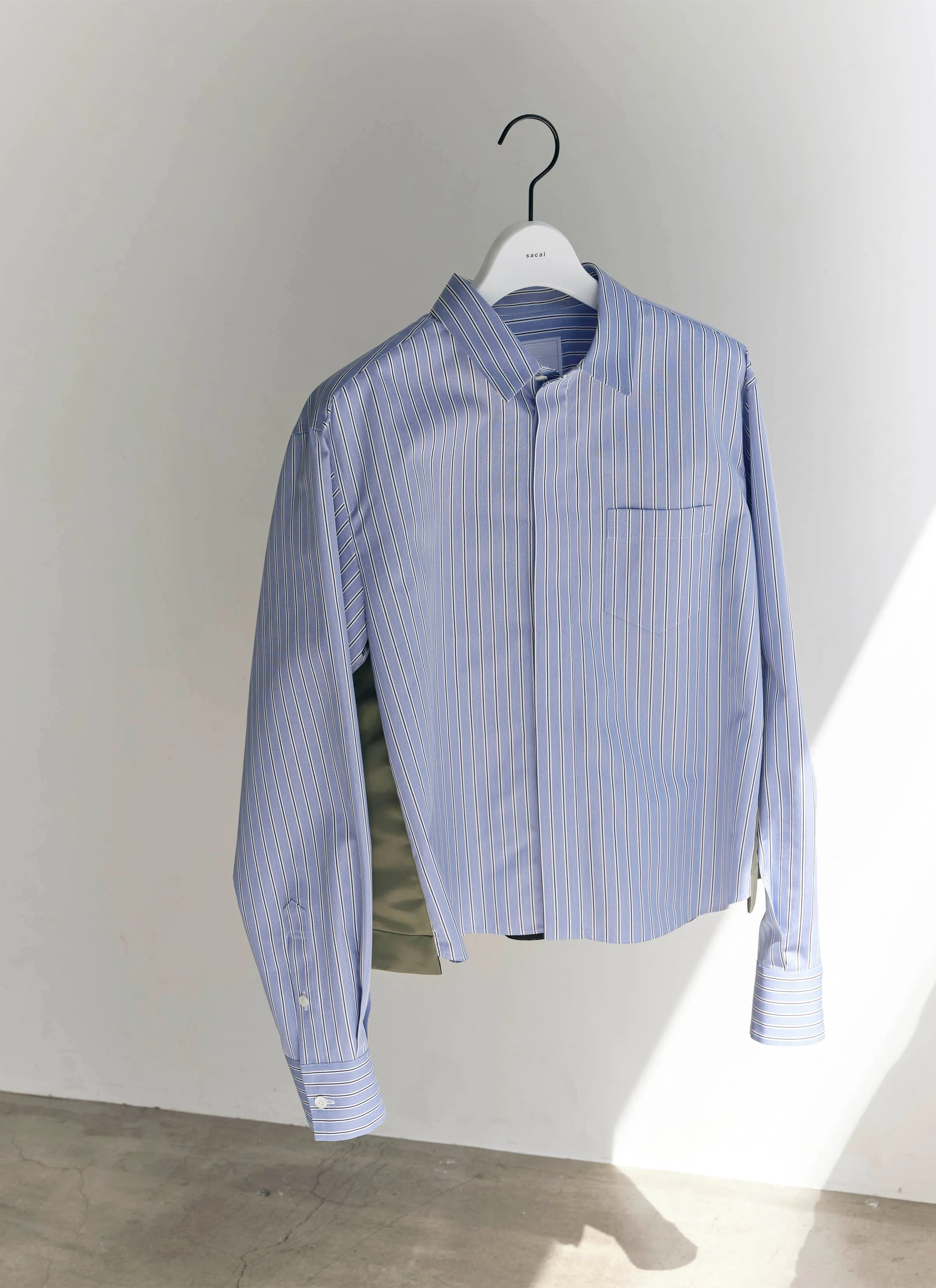 Cotton Poplin x Nylon Twill Shirt sold by Sacai product image thumbnail 5