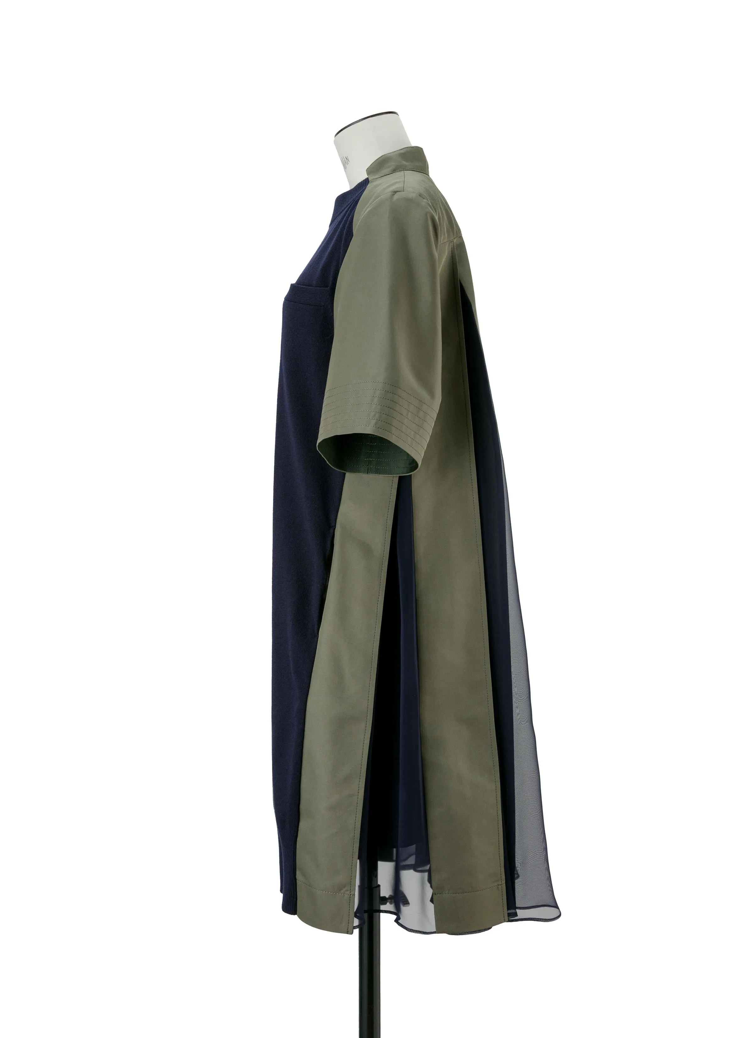 Cotton Gabardine x Knit Dress sold by Sacai product image thumbnail 2