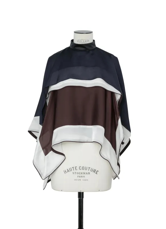 Satin x Chiffon Pullover made by Sacai
