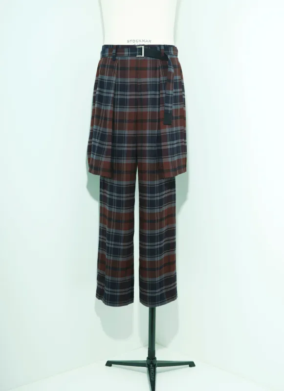 Plaid Flannel Pants made by Sacai