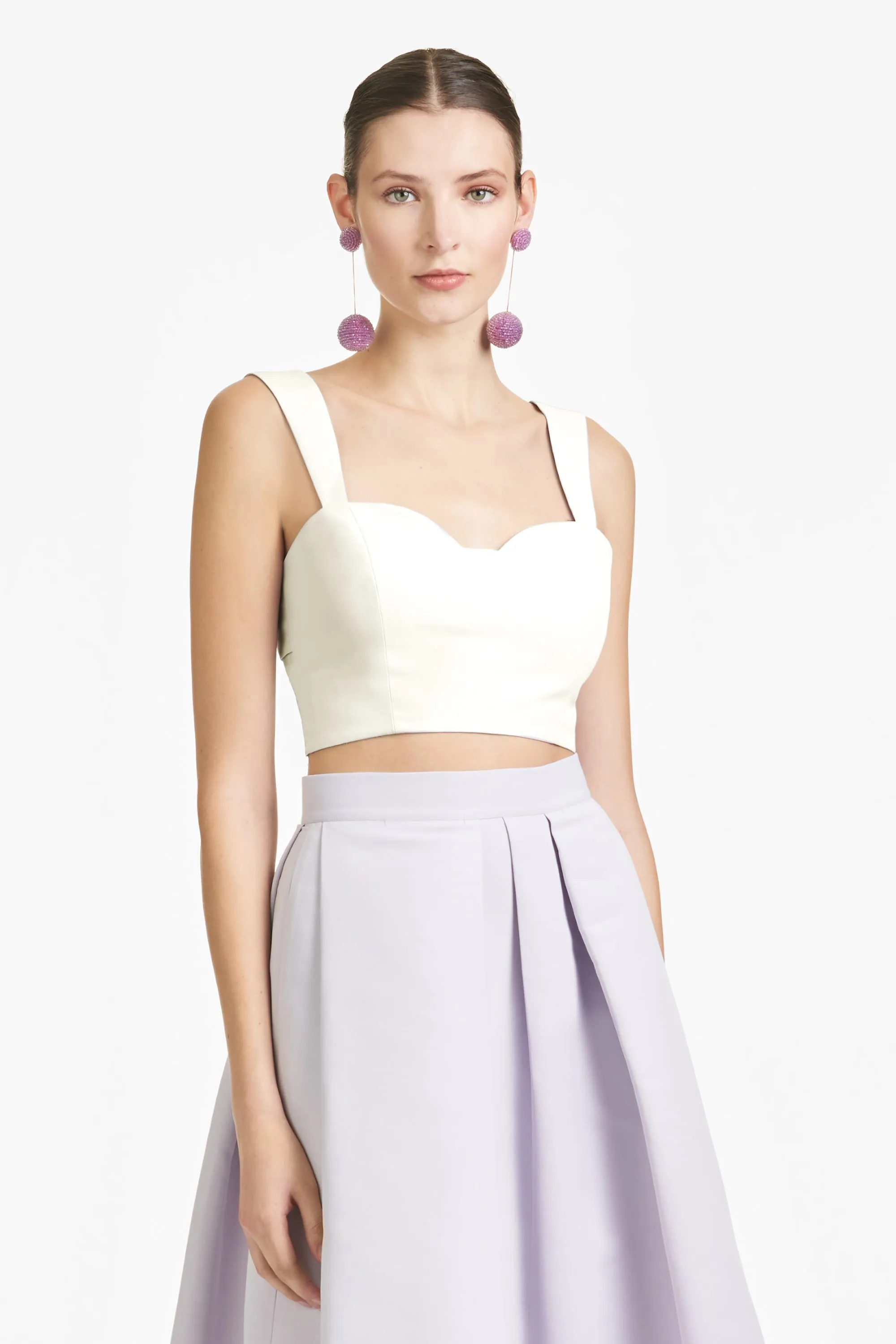 DARCY TOP - IVORY - FAILLE sold by Sachin + Babi