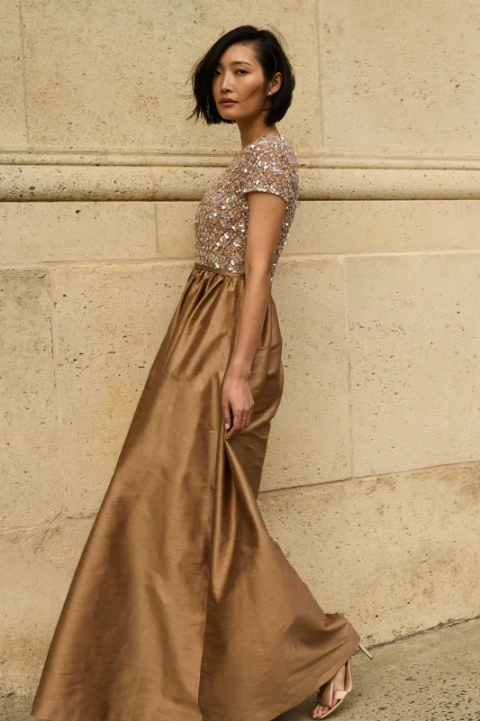 EMBELLISHED LONDON GOWN - CAFE sold by Sachin + Babi