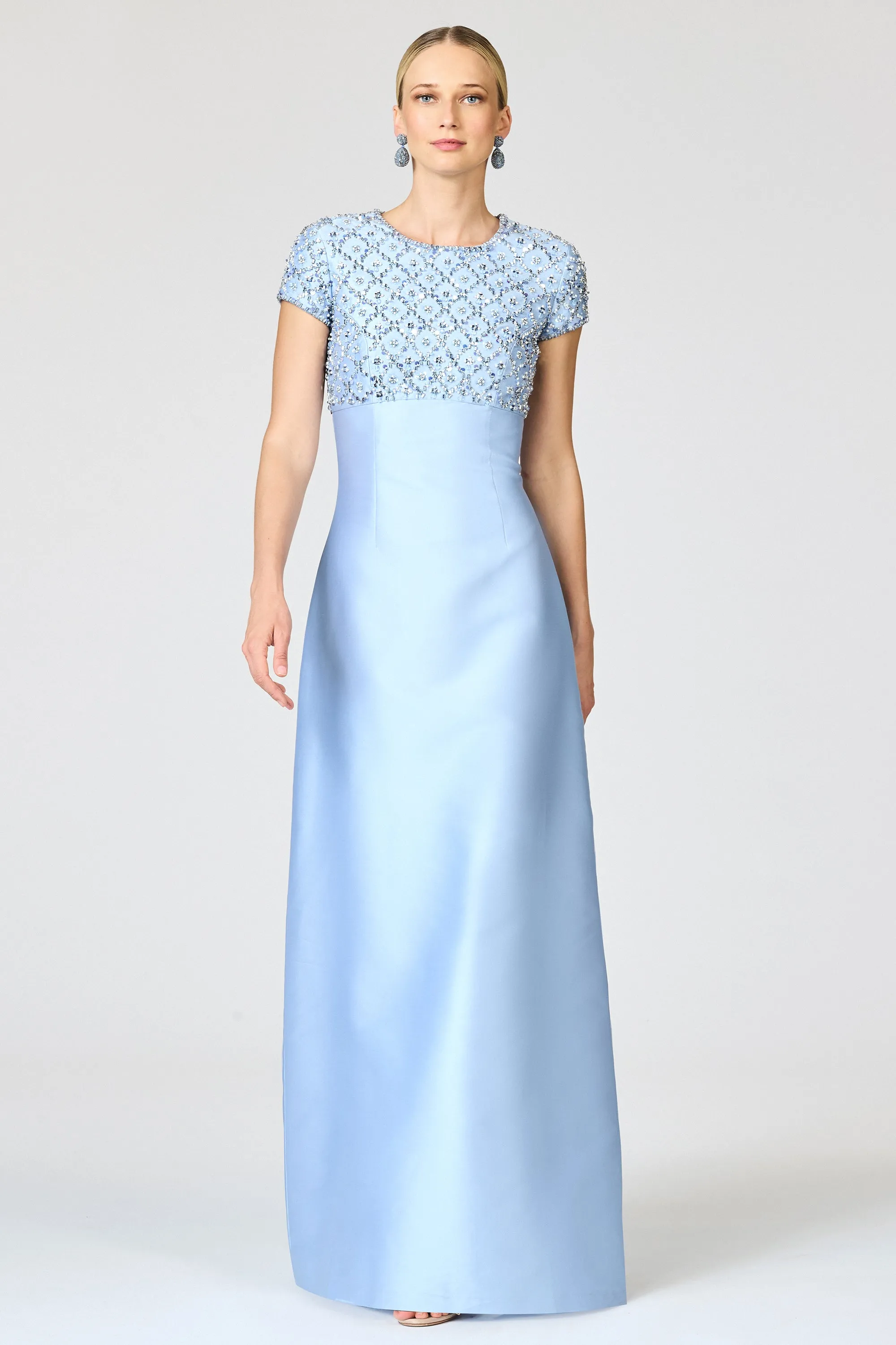 EMBELLISHED AMSTERDAM GOWN - GLACIAL BLUE sold by Sachin + Babi product image thumbnail 2