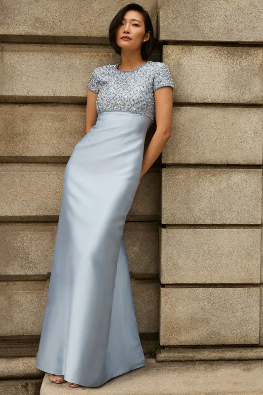EMBELLISHED AMSTERDAM GOWN - GLACIAL BLUE sold by Sachin + Babi