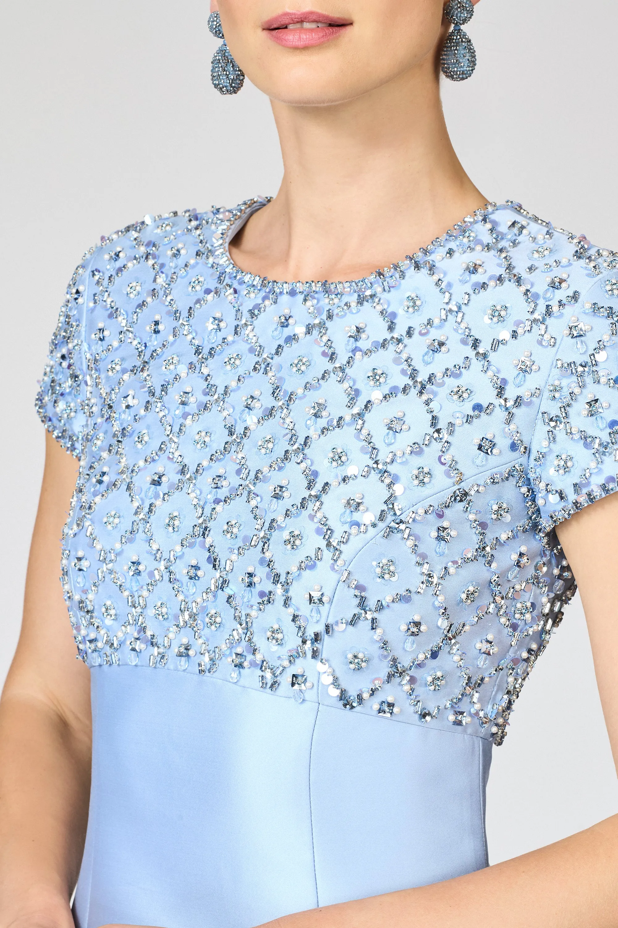 EMBELLISHED AMSTERDAM GOWN - GLACIAL BLUE sold by Sachin + Babi product image thumbnail 3