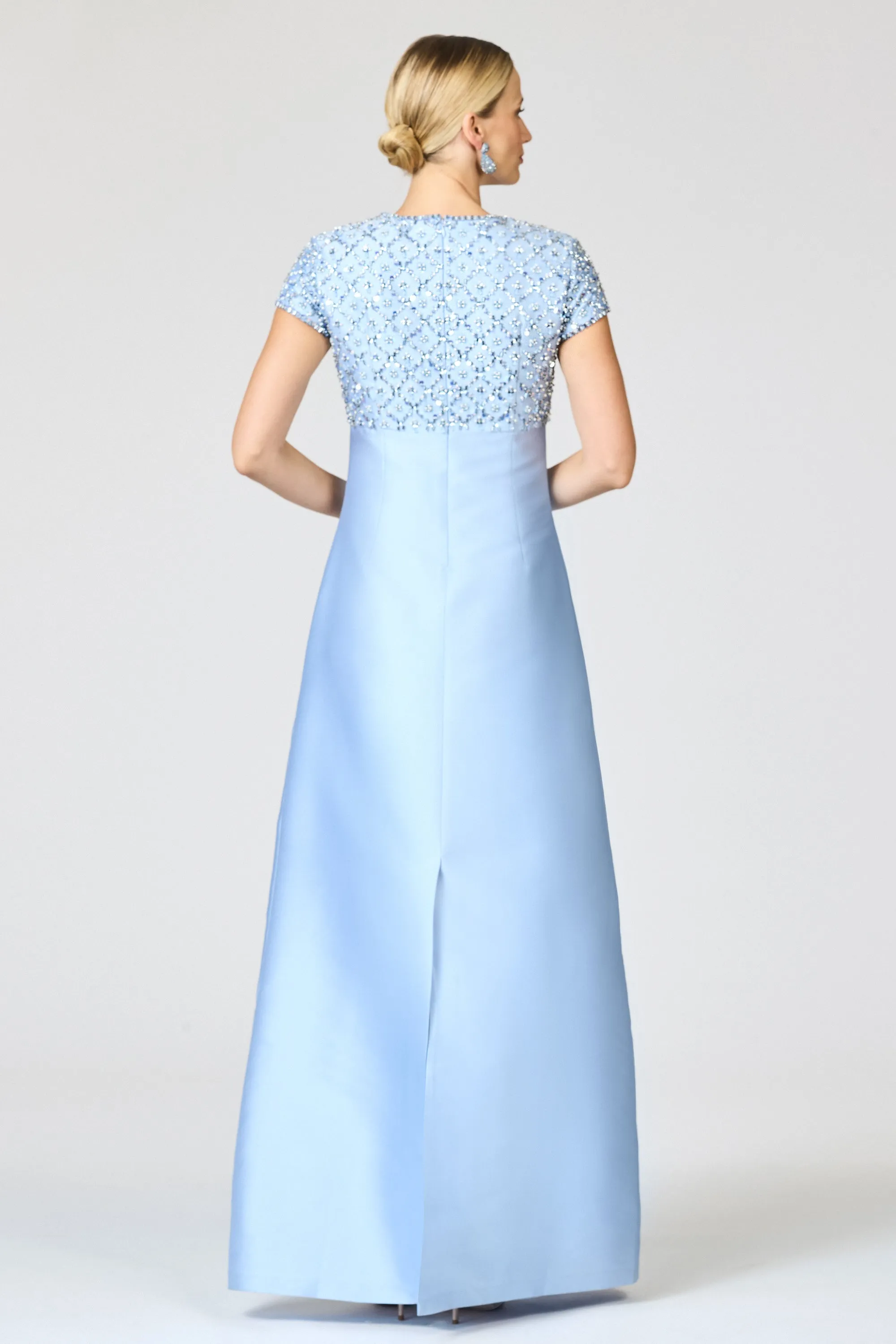 EMBELLISHED AMSTERDAM GOWN - GLACIAL BLUE sold by Sachin + Babi product image thumbnail 5