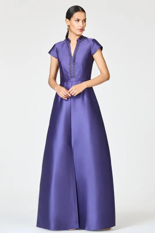 EMBELLISHED MARNI GOWN - CONCORD sold by Sachin + Babi