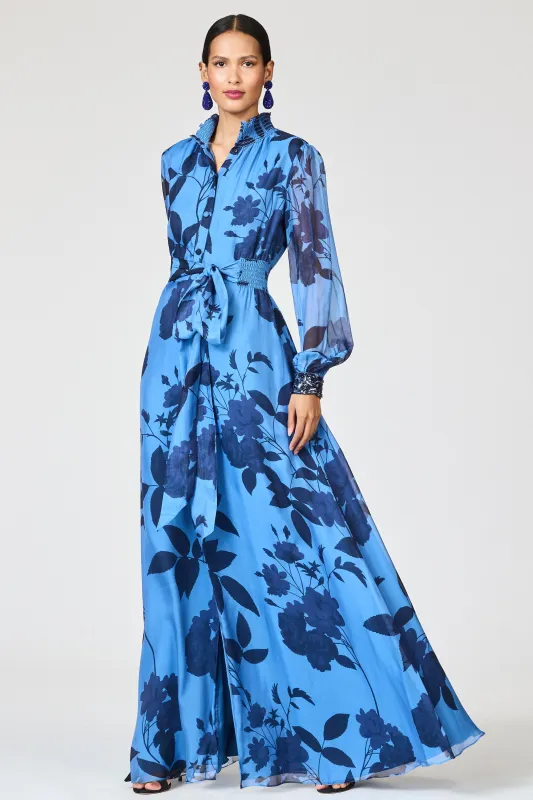 EMBROIDERED CASSANDRA GOWN - CELESTIAL BLOOMS made by Sachin + Babi