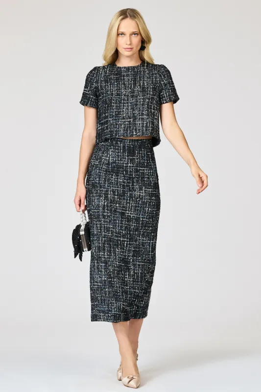 ADORA SKIRT - OBSIDIAN FROST sold by Sachin + Babi