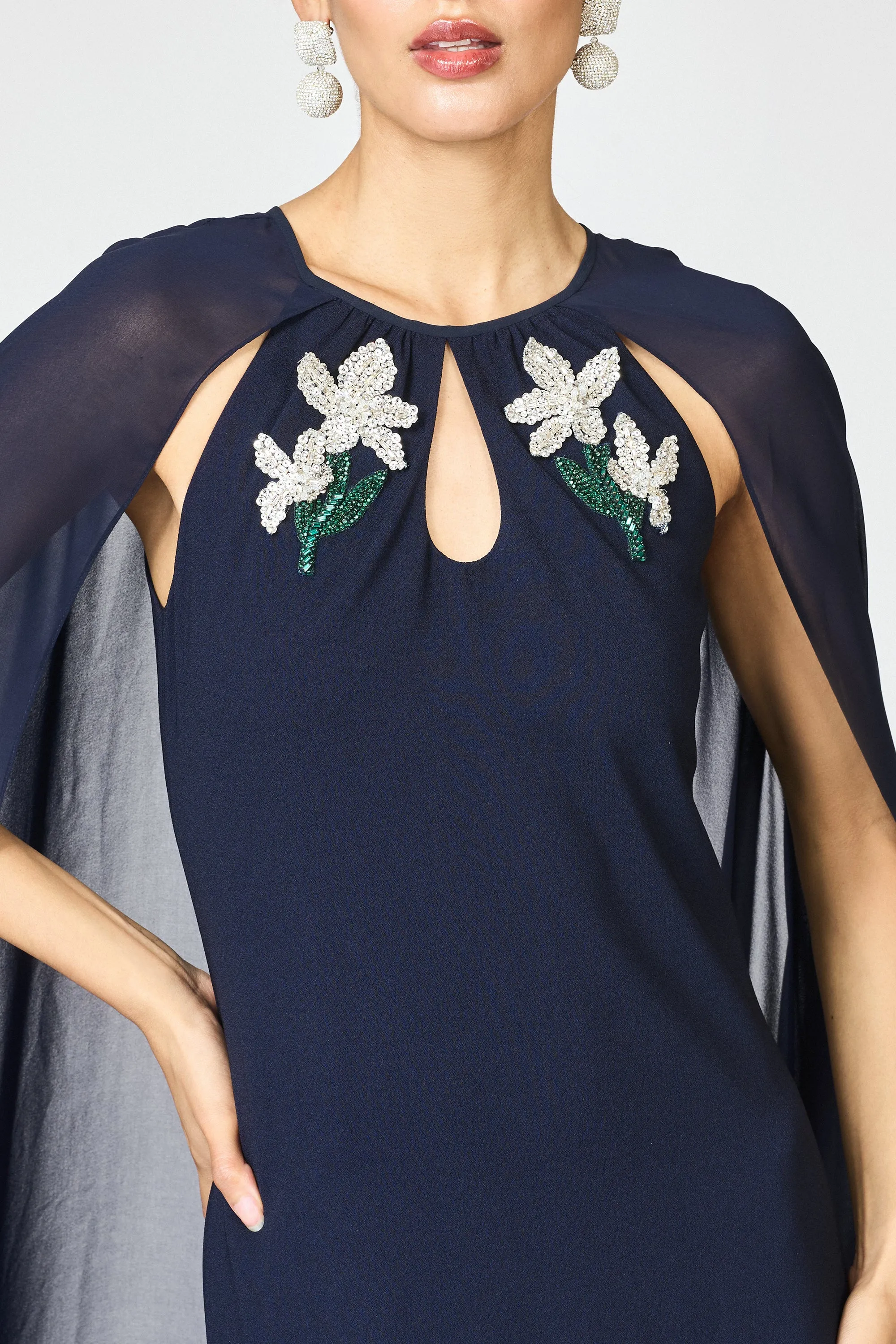 EMBELLISHED COLLEEN GOWN - MIDNIGHT sold by Sachin + Babi product image thumbnail 4