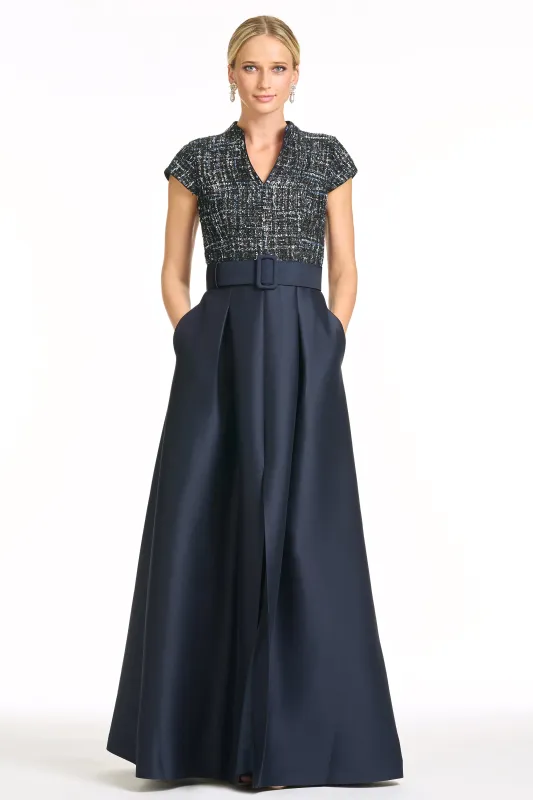 ARDEN GOWN - OBSIDIAN FROST/MIDNIGHT sold by Sachin + Babi