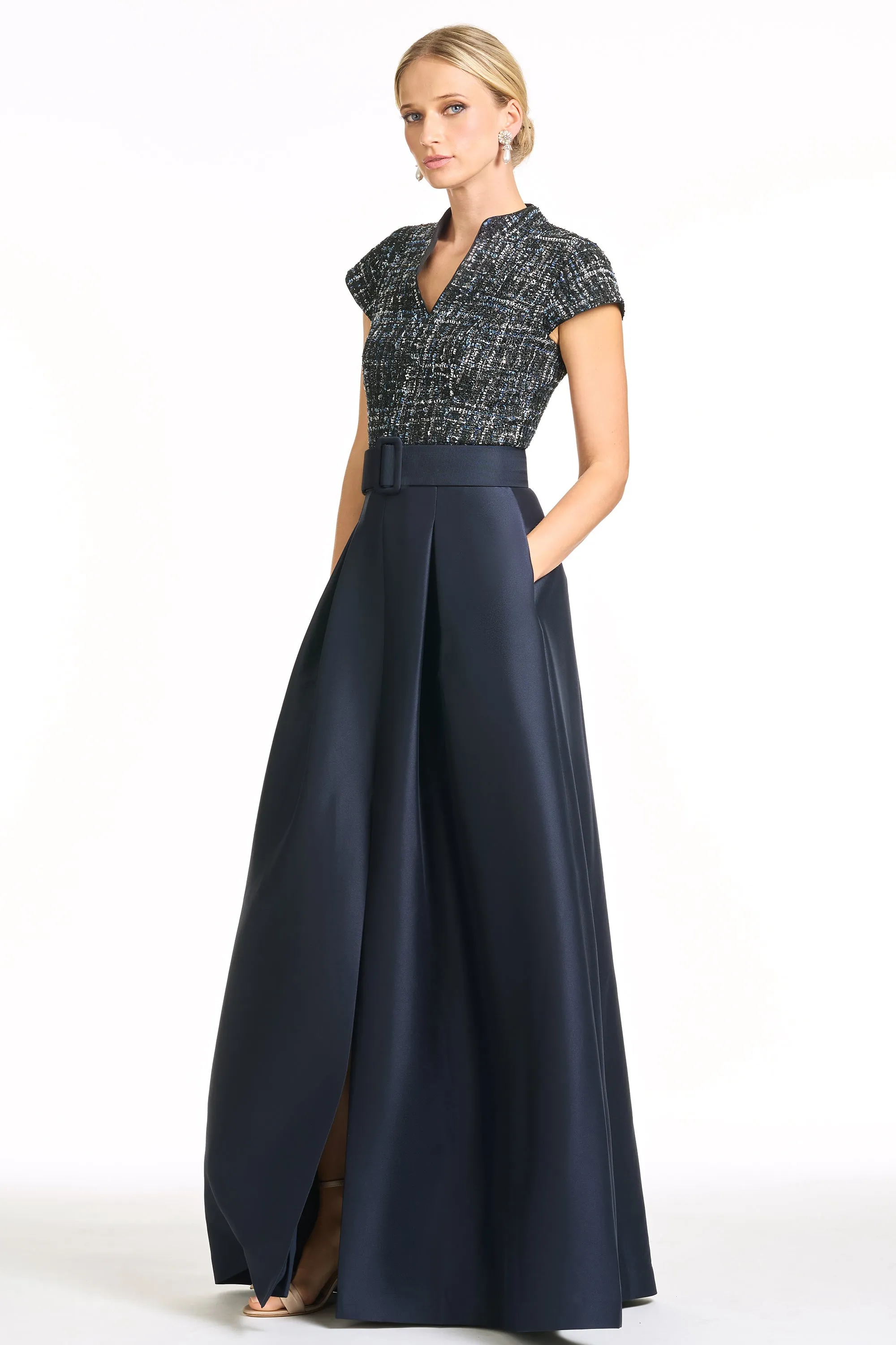 ARDEN GOWN - OBSIDIAN FROST/MIDNIGHT sold by Sachin + Babi product image thumbnail 2