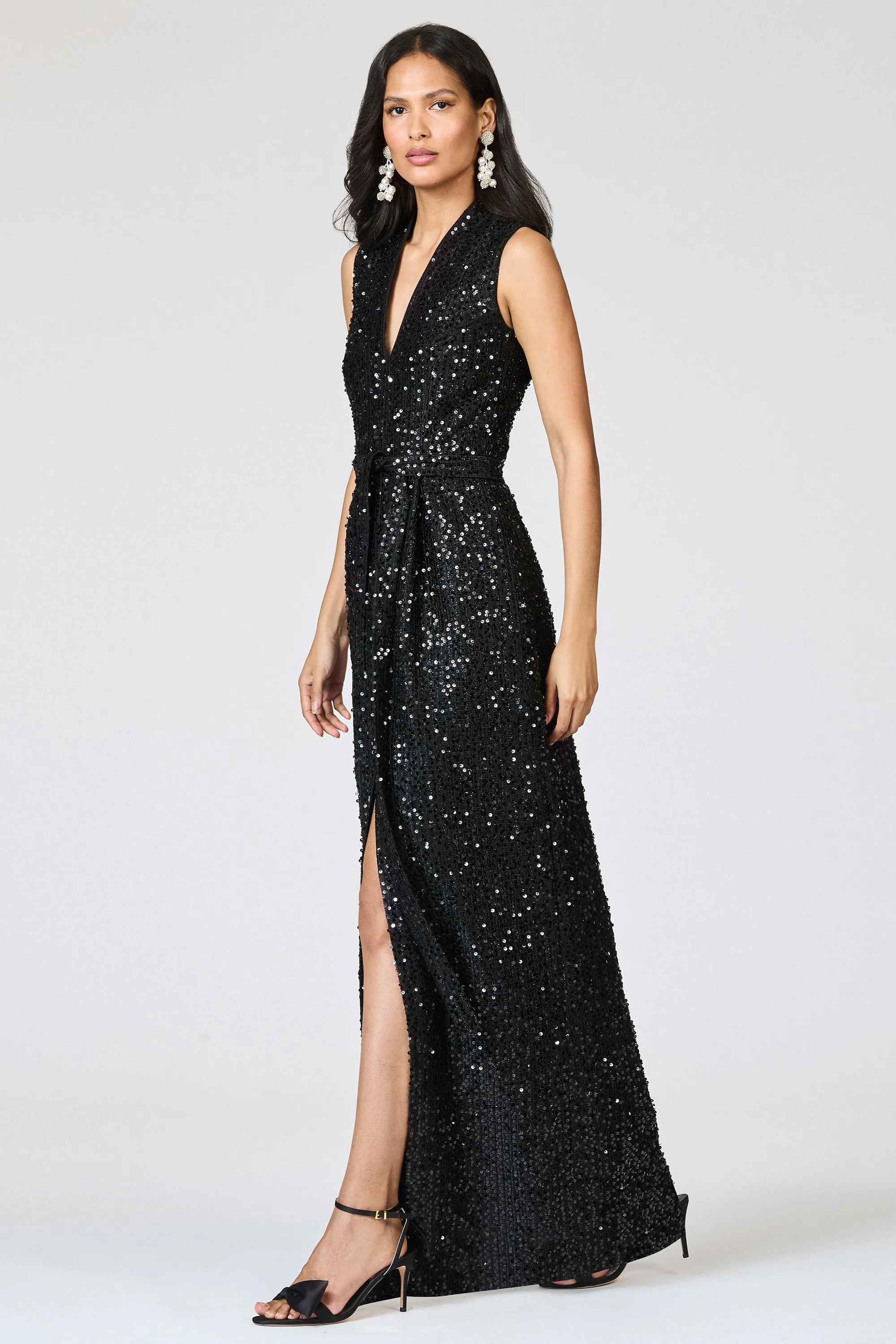 SYLVAIN GOWN - BLACK sold by Sachin + Babi product image thumbnail 4