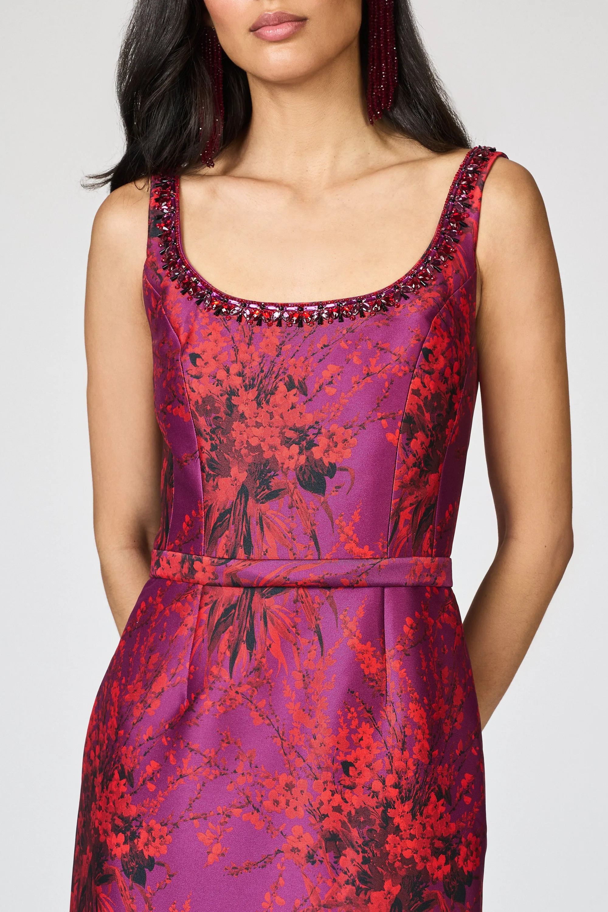 LANA GOWN - RASPBERRY BOUQUET sold by Sachin + Babi product image thumbnail 4