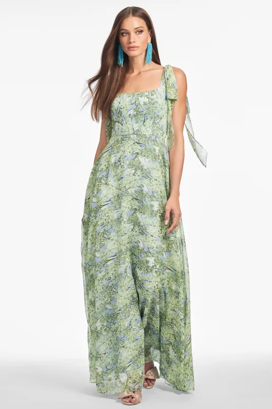 PEARL GOWN - PERIDOT BOUQUET sold by Sachin + Babi