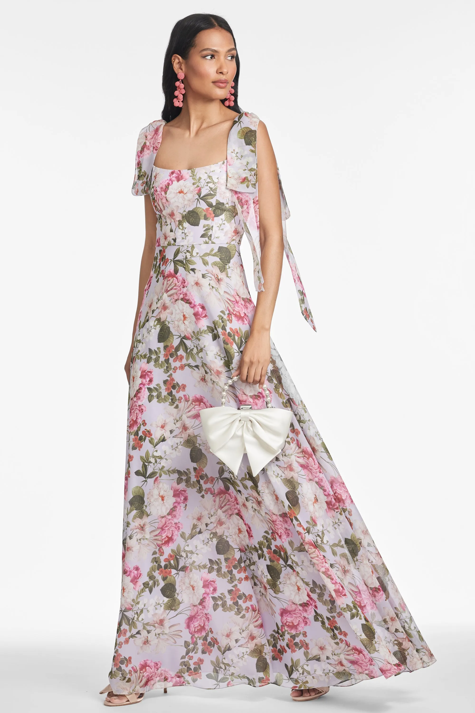 PEARL GOWN - PETIT PERIWINKLE AND PETALS - FINAL SALE sold by Sachin + Babi product image thumbnail 2