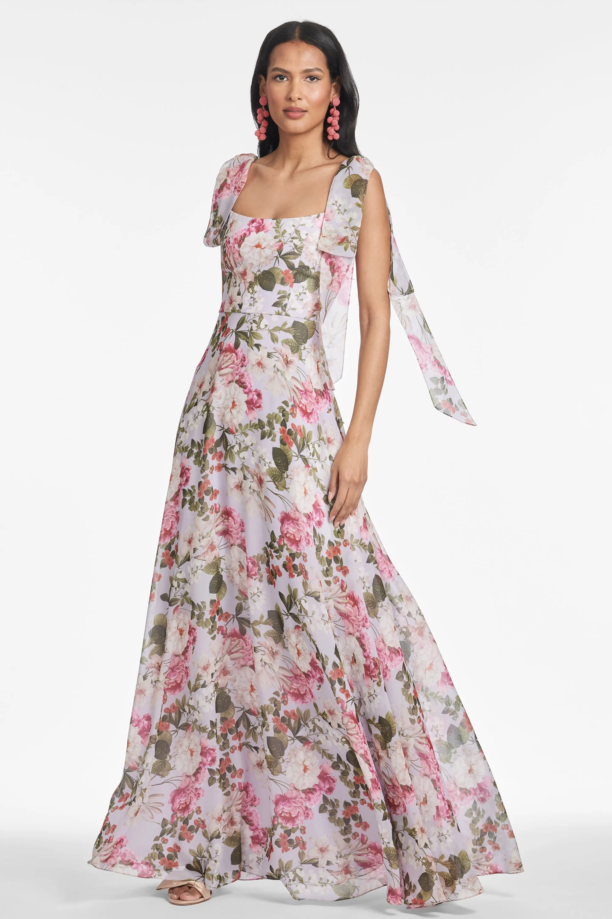 PEARL GOWN - PETIT PERIWINKLE AND PETALS - FINAL SALE sold by Sachin + Babi