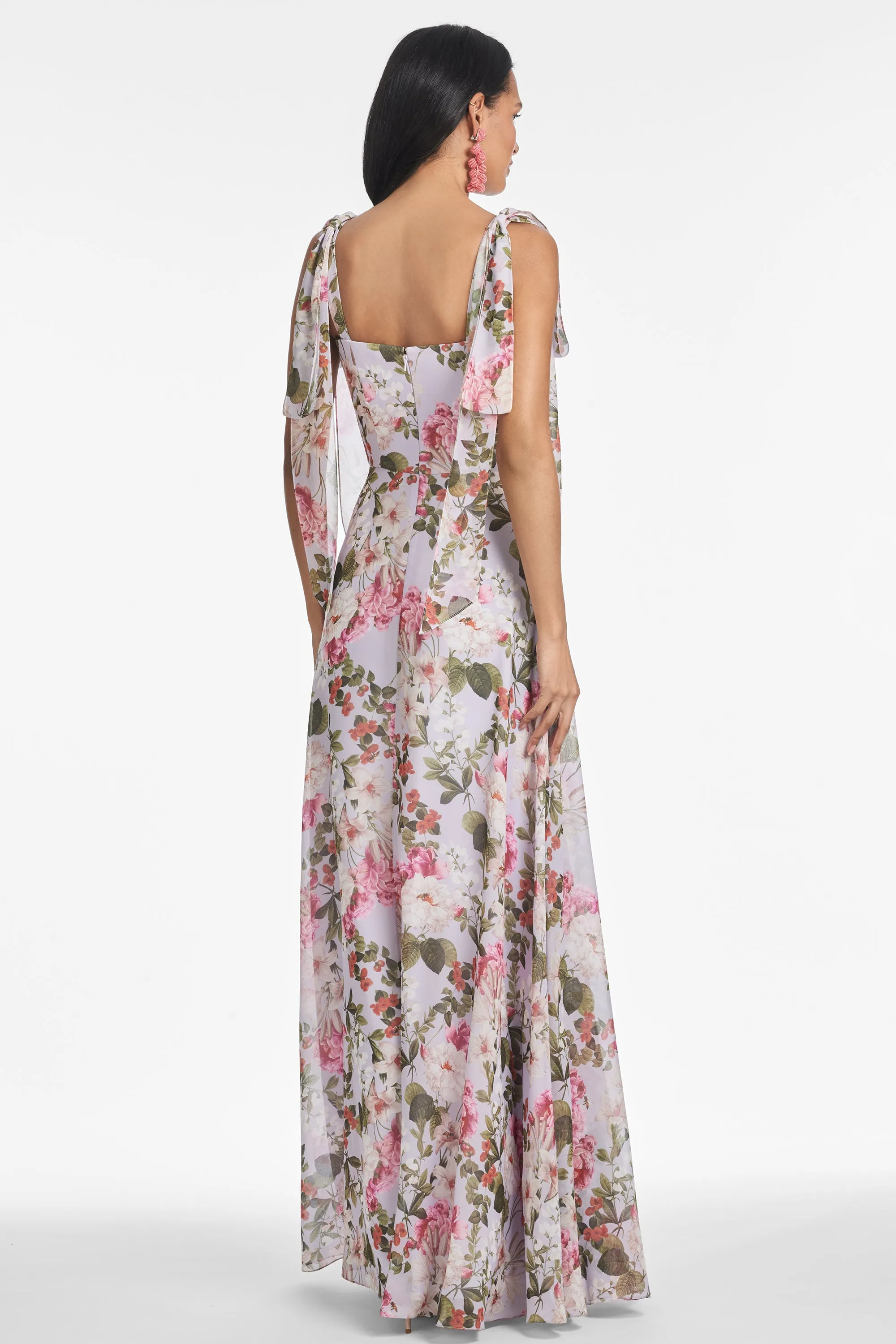 PEARL GOWN - PETIT PERIWINKLE AND PETALS - FINAL SALE sold by Sachin + Babi product image thumbnail 4