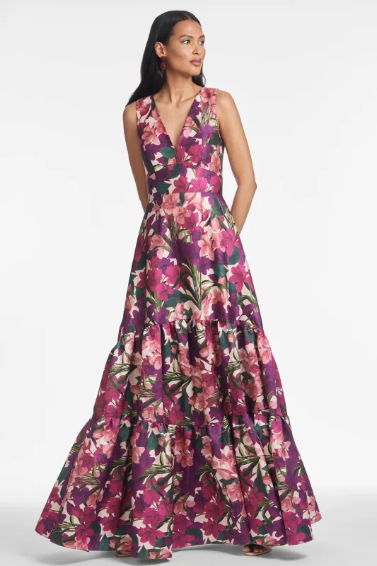 RORI GOWN - CASA BLANCA LILLIES - FINAL SALE made by Sachin + Babi