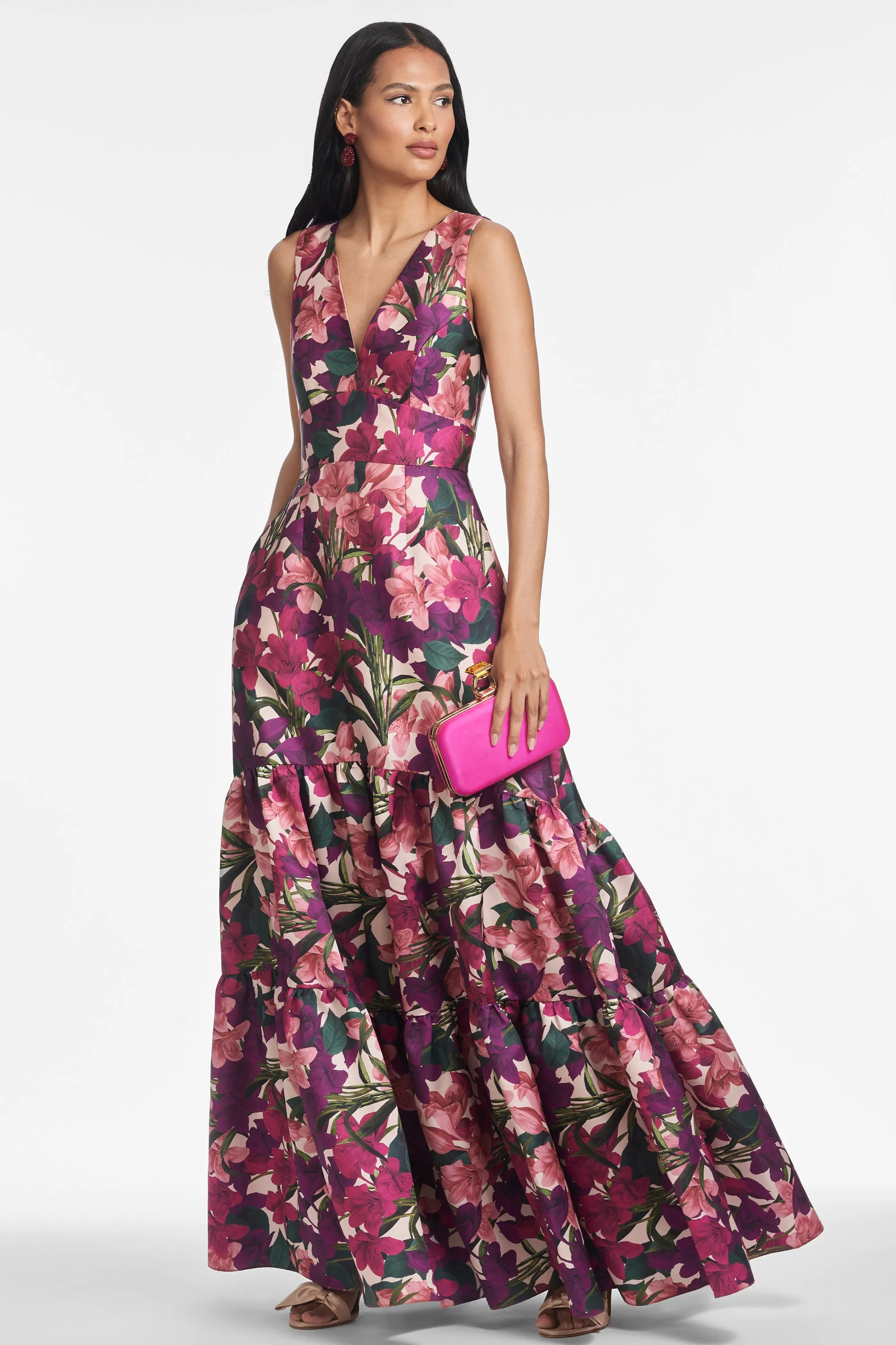 RORI GOWN - CASA BLANCA LILLIES - FINAL SALE sold by Sachin + Babi product image thumbnail 2