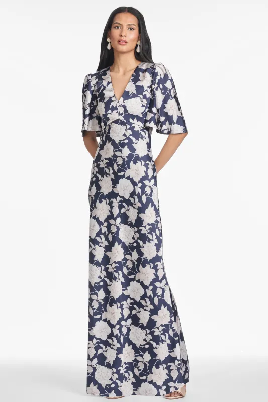 MAE GOWN - ALABASTER BEGONIA sold by Sachin + Babi