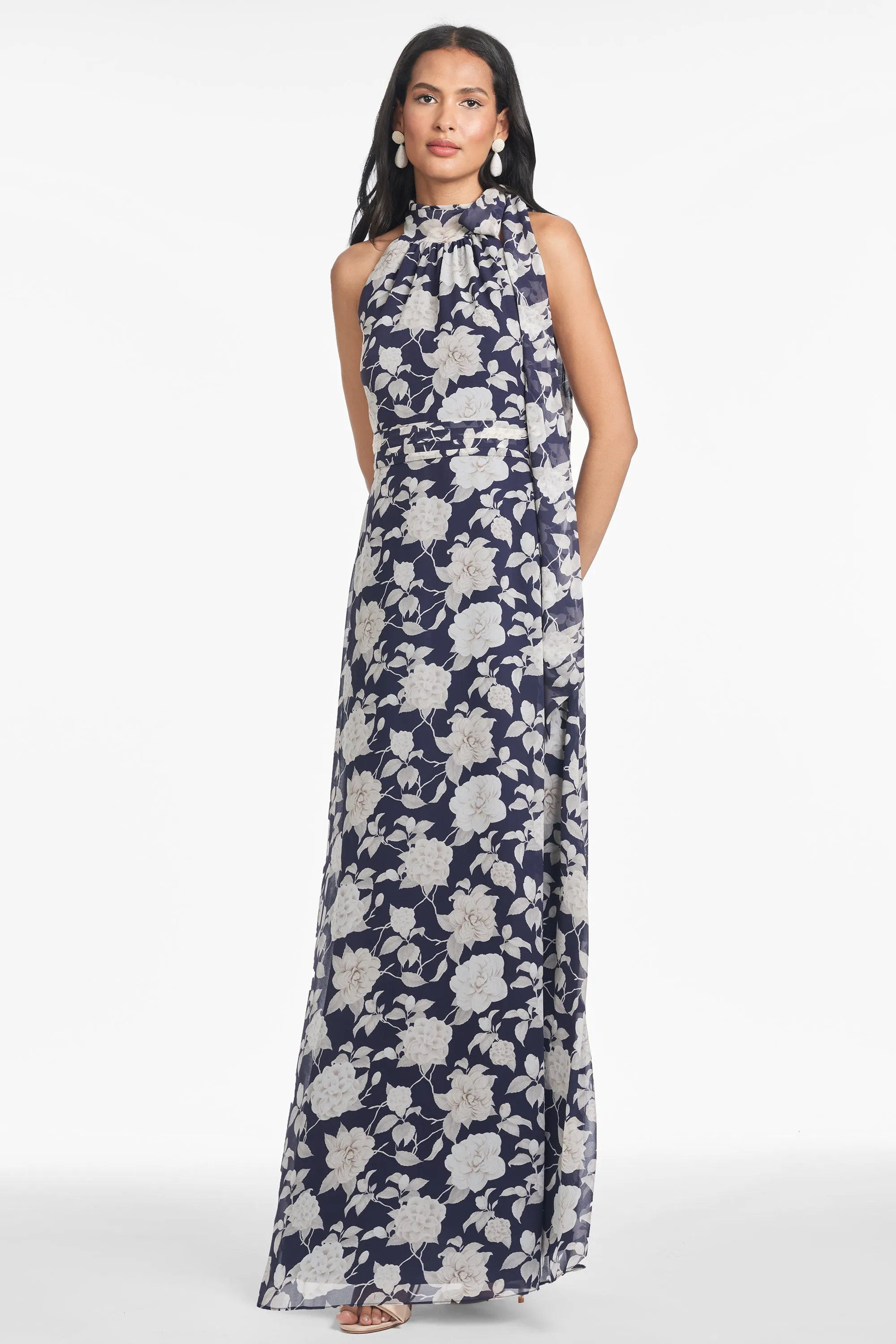 KAYLA GOWN - ALABASTER BEGONIA sold by Sachin + Babi