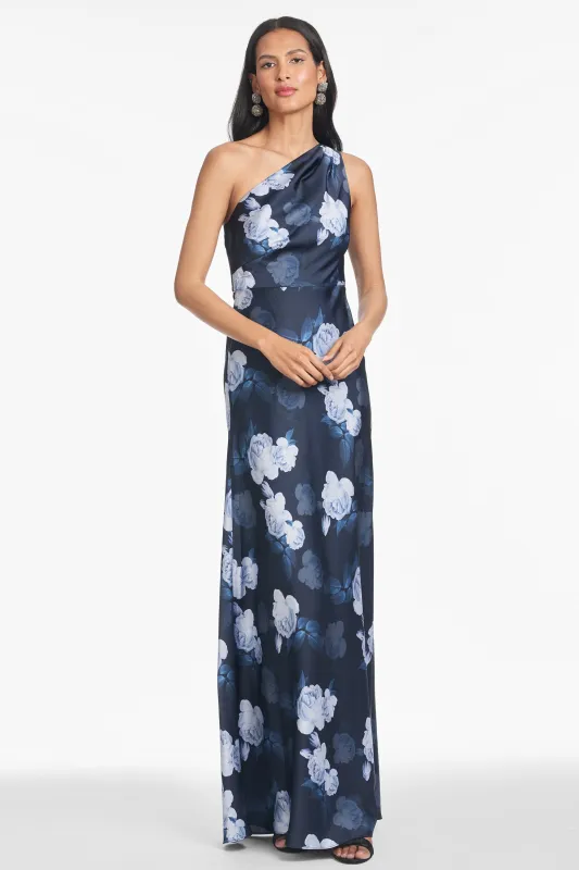 DELPHINE GOWN - MIDNIGHT GLACIAL ROSE sold by Sachin + Babi