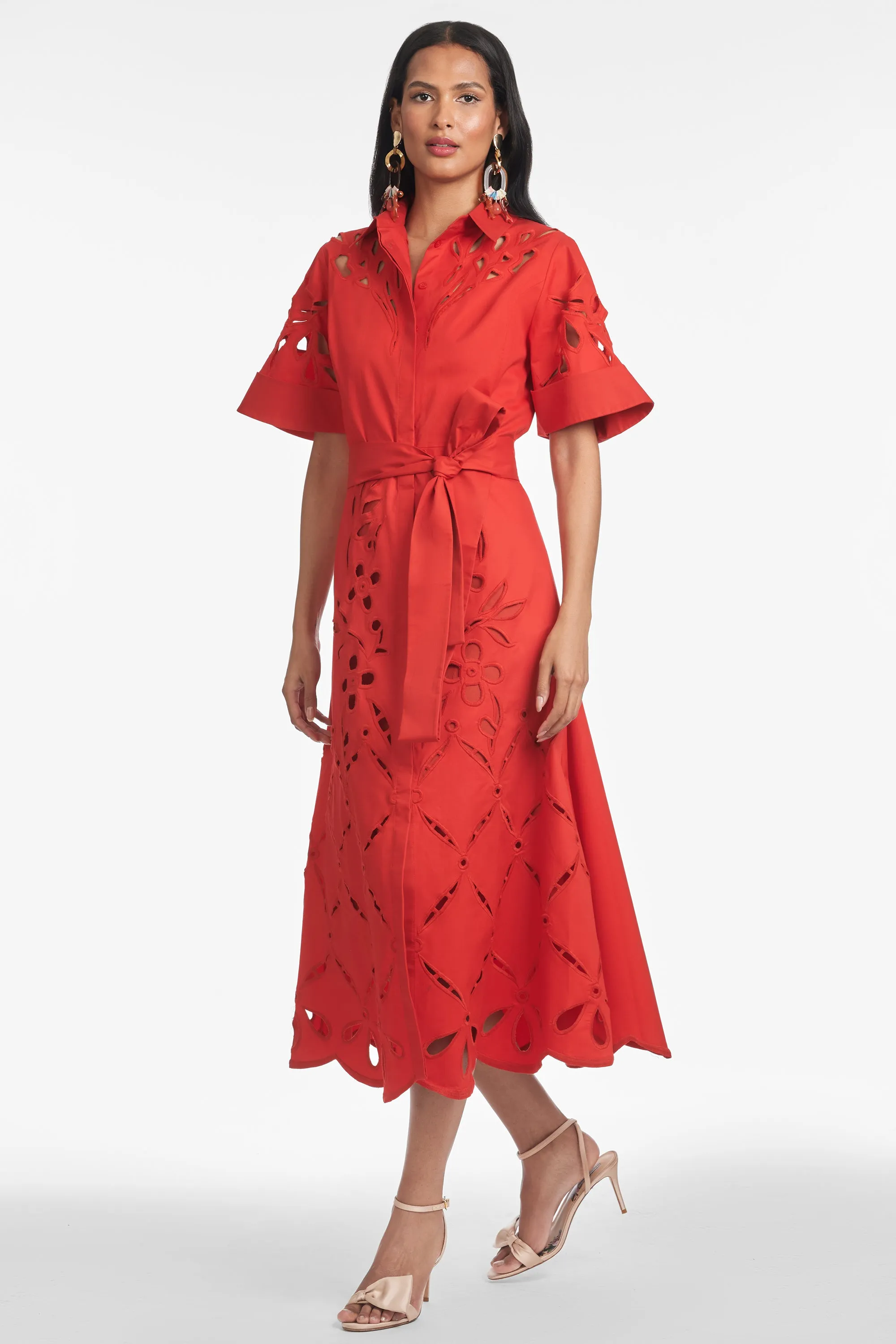 VINCENZA DRESS - CHERRY sold by Sachin + Babi product image thumbnail 2