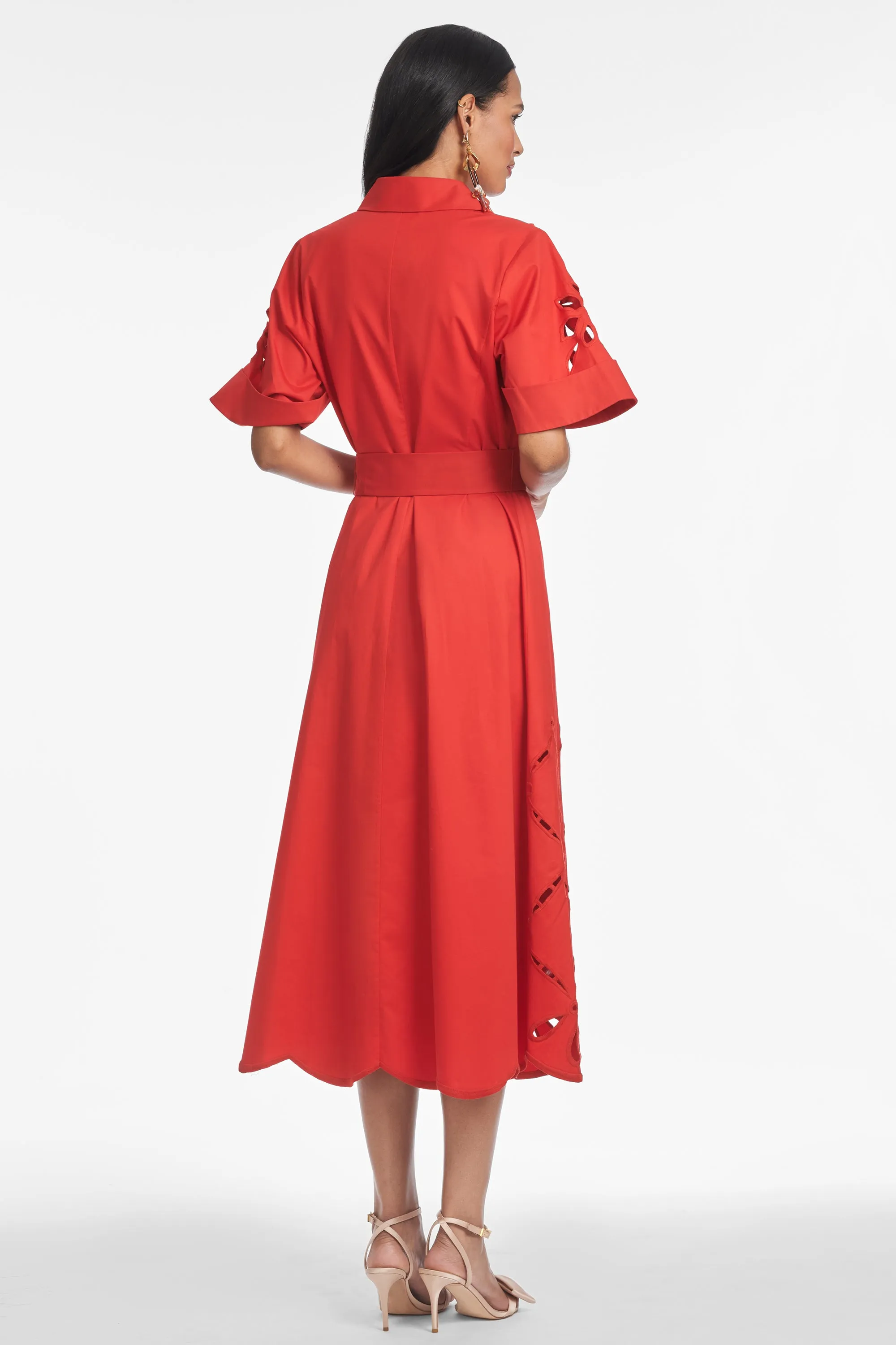 VINCENZA DRESS - CHERRY sold by Sachin + Babi product image thumbnail 4