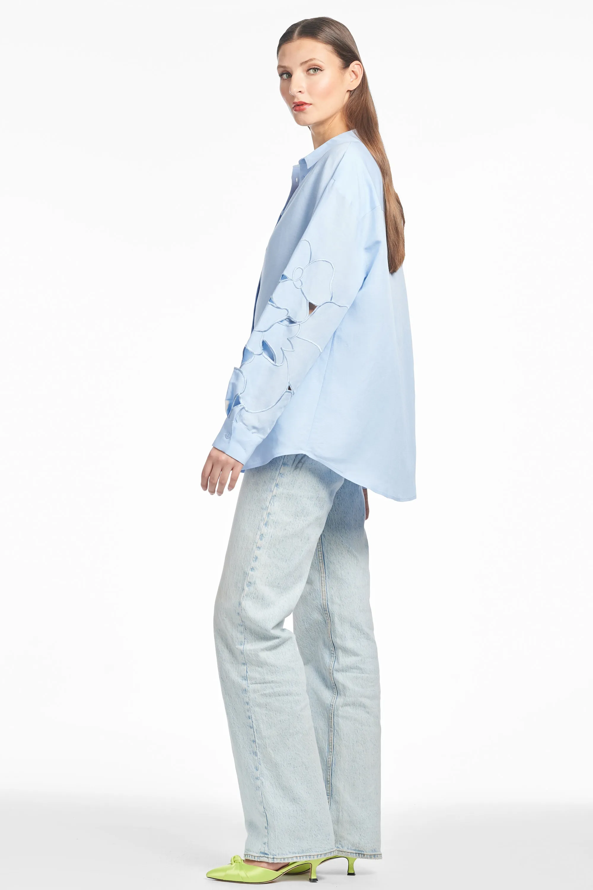 HALSEY TOP - DELFT BLUE sold by Sachin + Babi product image thumbnail 3