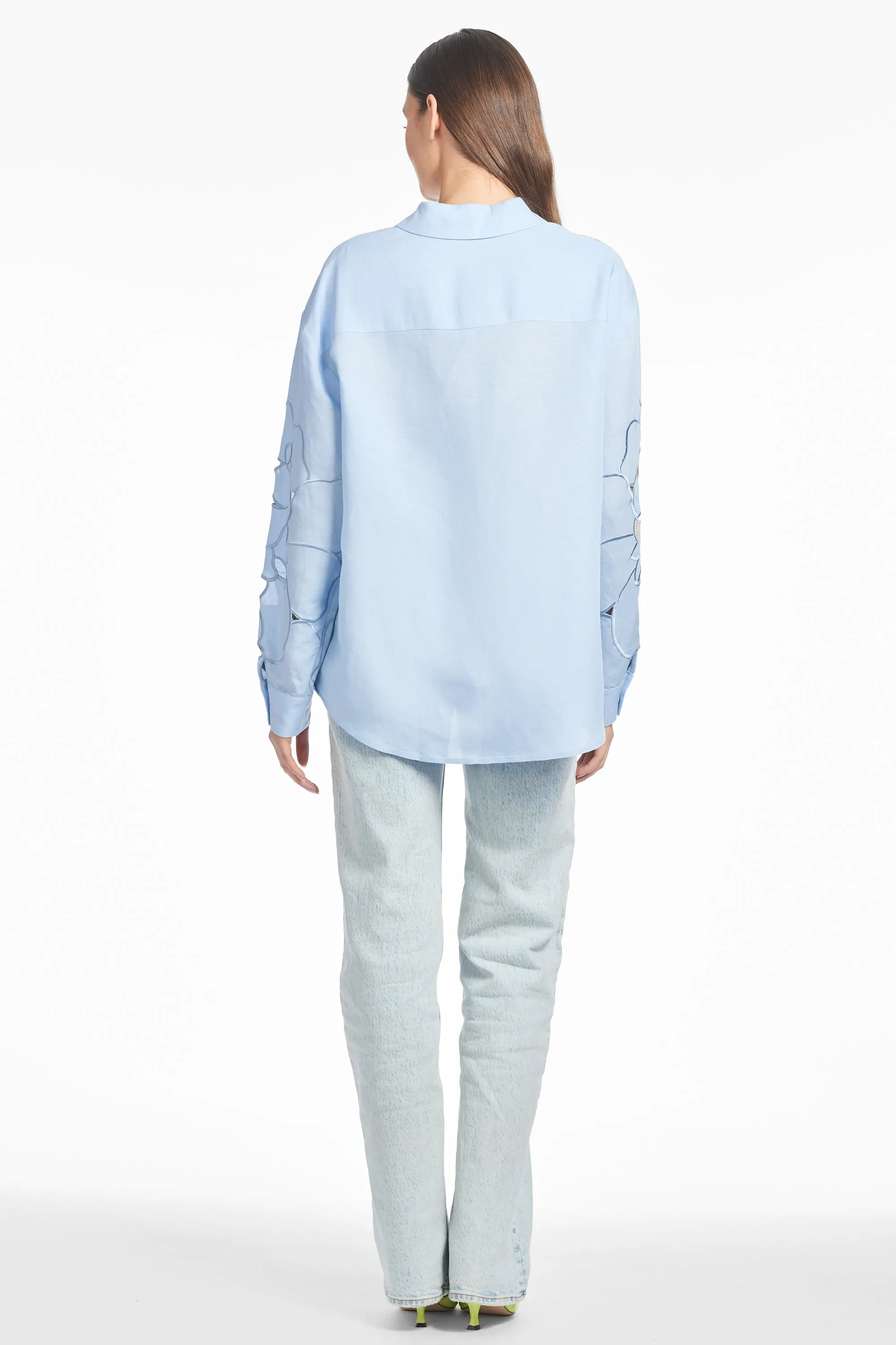 HALSEY TOP - DELFT BLUE sold by Sachin + Babi product image thumbnail 5