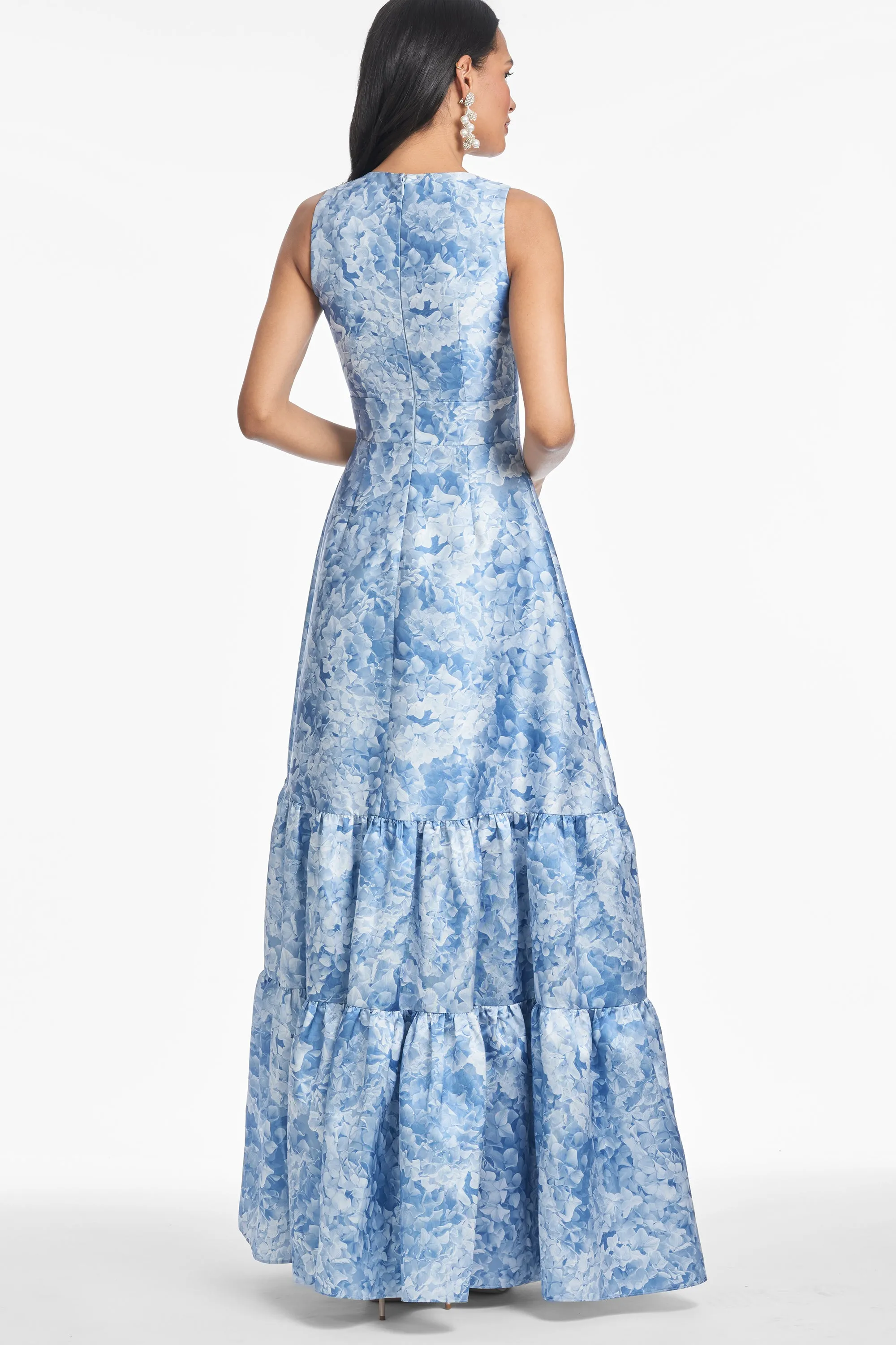 RORI GOWN - HYDRANGEA BLOOMS - FINAL SALE sold by Sachin + Babi product image thumbnail 4