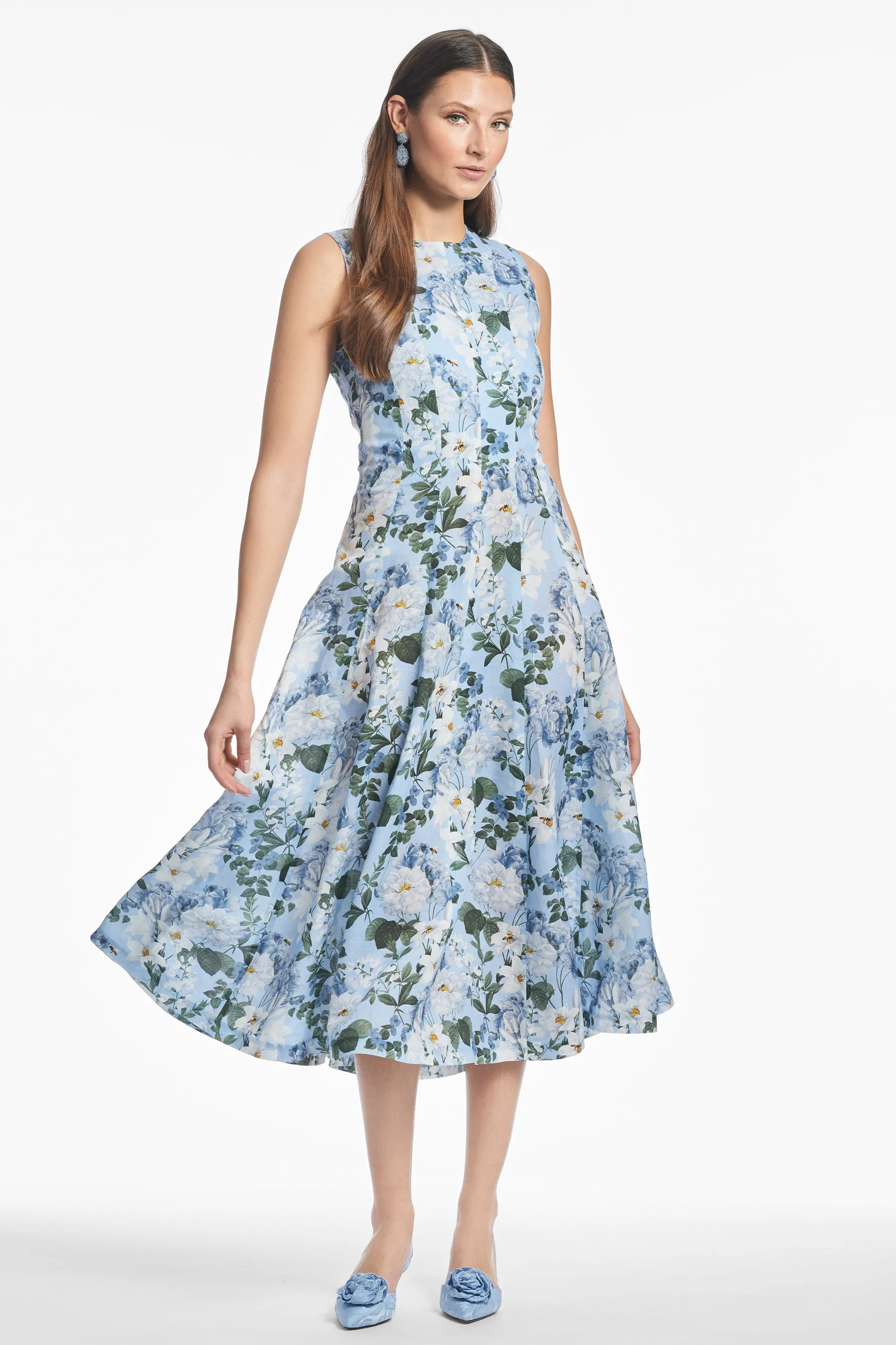 MARIPOSA DRESS - DELFT PETALS - FINAL SALE sold by Sachin + Babi product image thumbnail 3