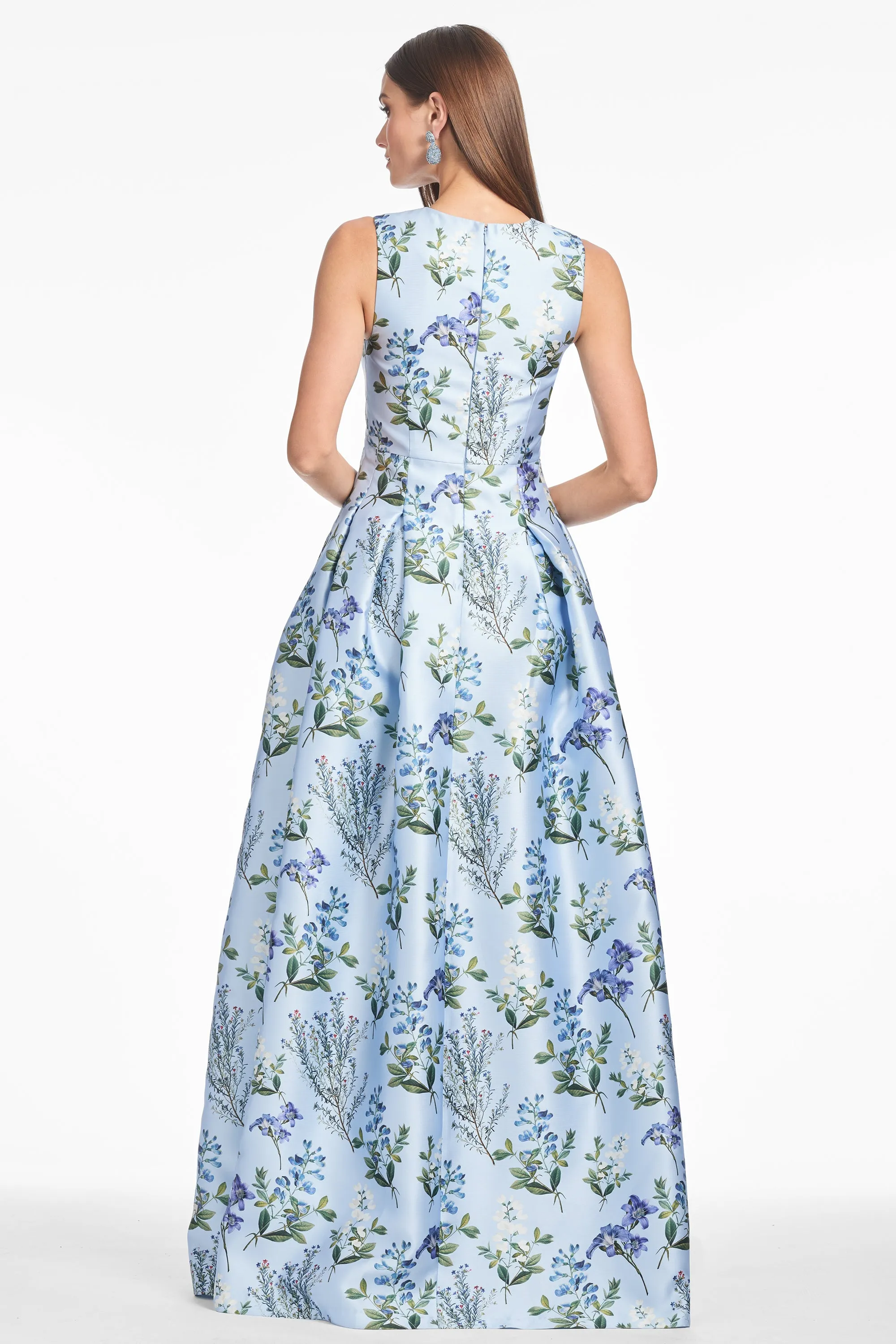 BROOKE GOWN - FREESIA FOREST sold by Sachin + Babi product image thumbnail 4