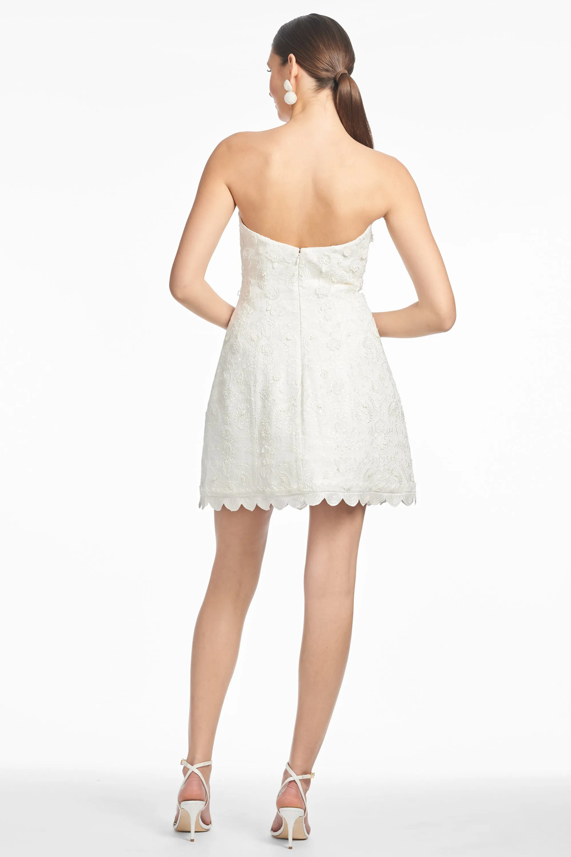 EMBELLISHED ALANNA DRESS - IVORY sold by Sachin + Babi product image thumbnail 4