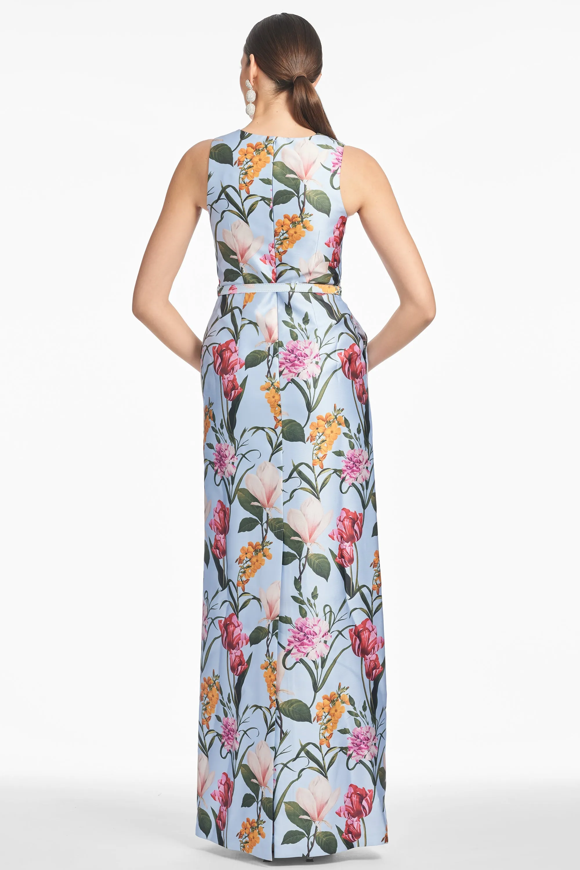 ADELLYN GOWN - GLACIAL BLUE BLOSSOMS sold by Sachin + Babi product image thumbnail 4