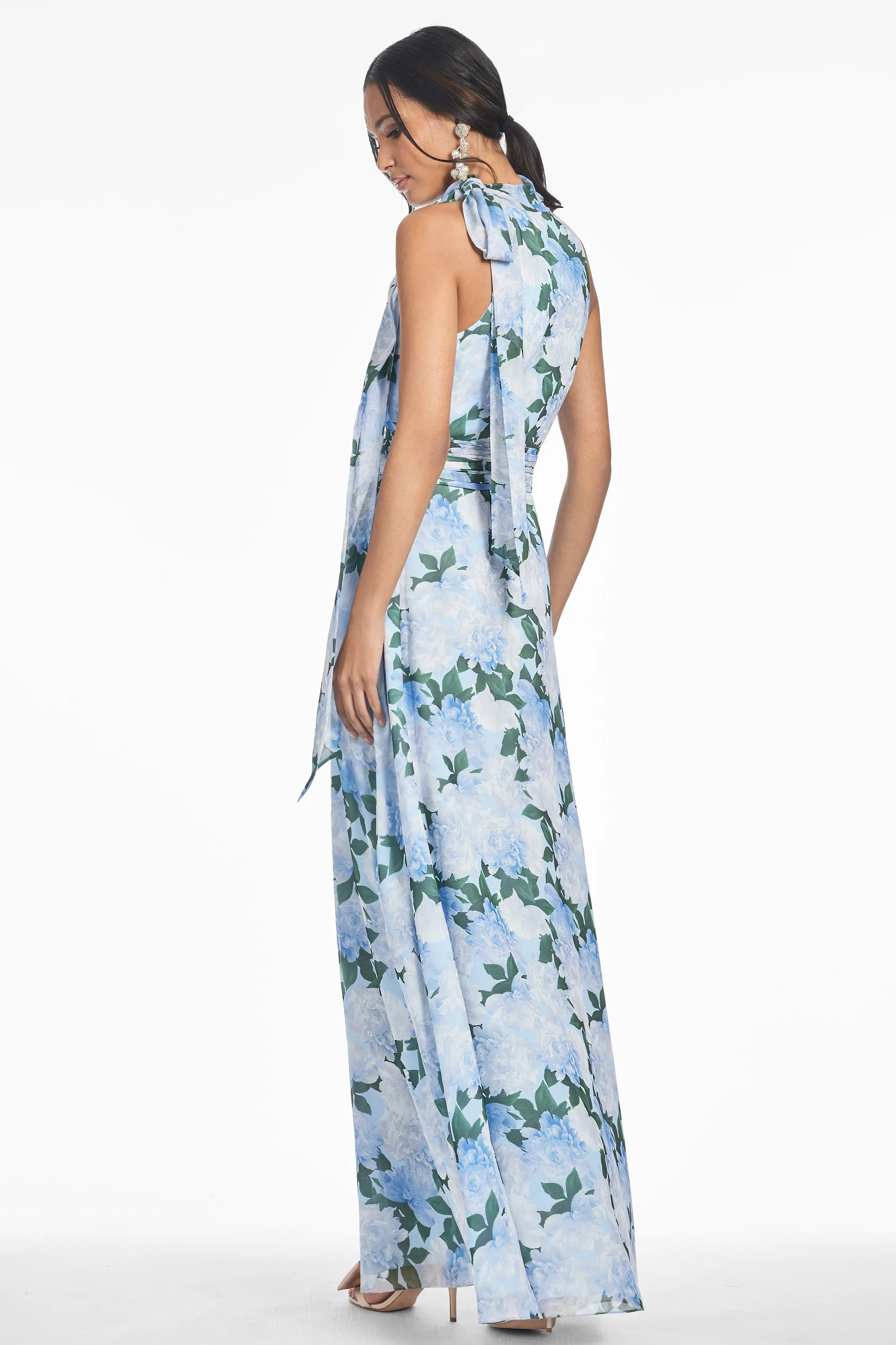 KAYLA GOWN - GLACIAL PEONIES - FINAL SALE sold by Sachin + Babi product image thumbnail 3