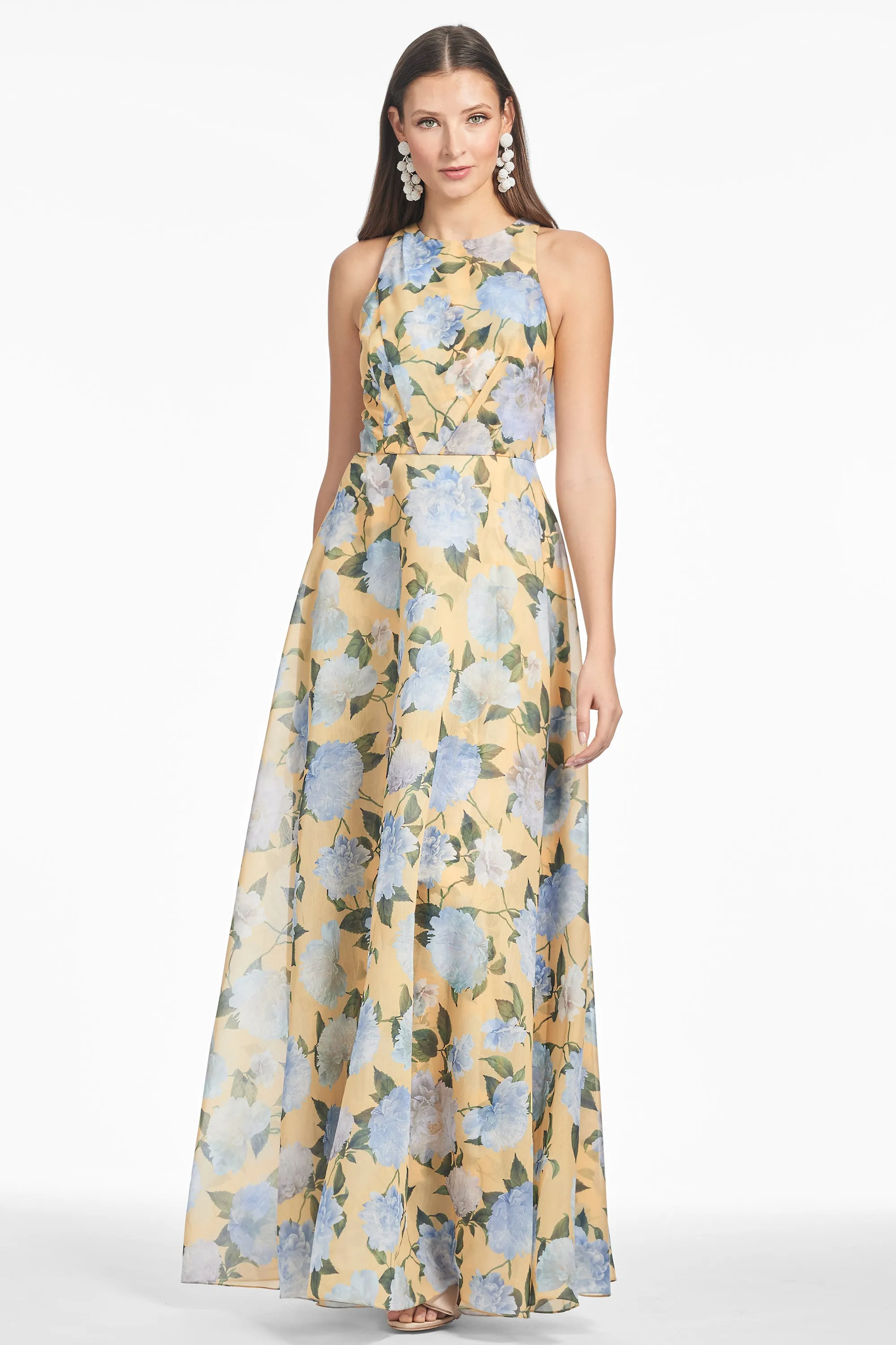 KATE GOWN - SUN AND SEA PEONIES - FINAL SALE sold by Sachin + Babi