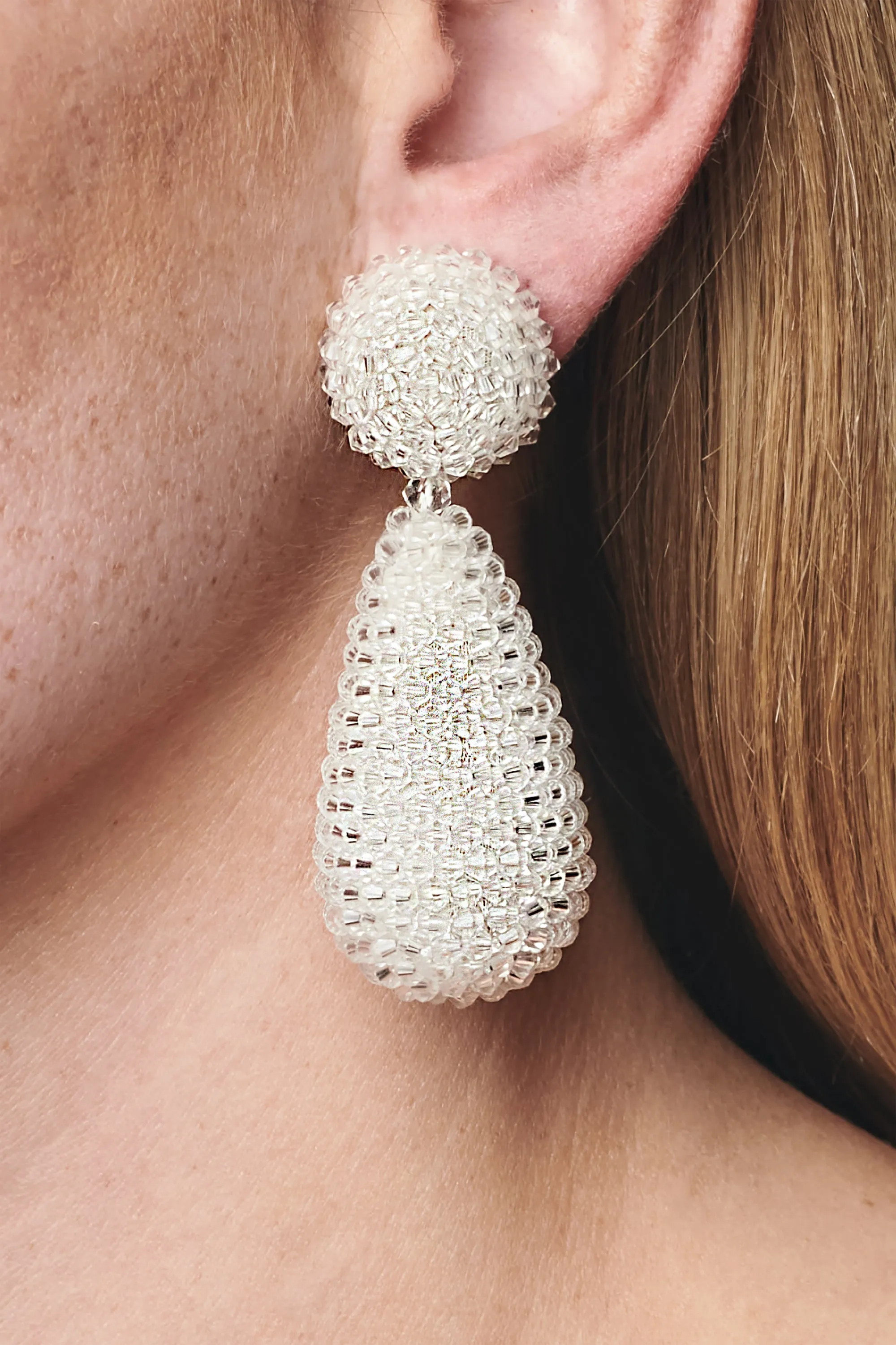 ALENA EARRINGS - IVORY sold by Sachin + Babi