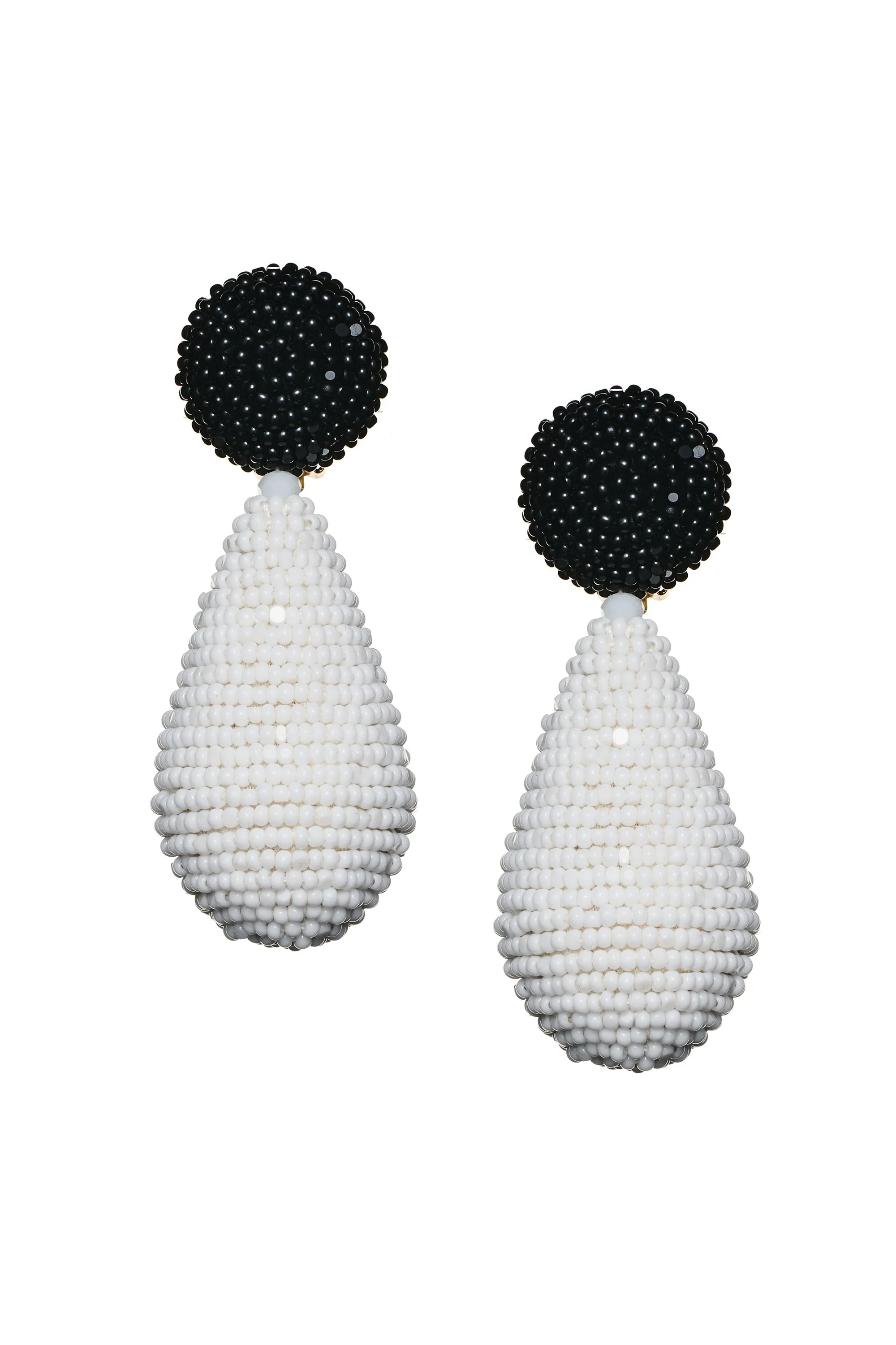 ALENA EARRINGS - WHITE/JET sold by Sachin + Babi product image thumbnail 2