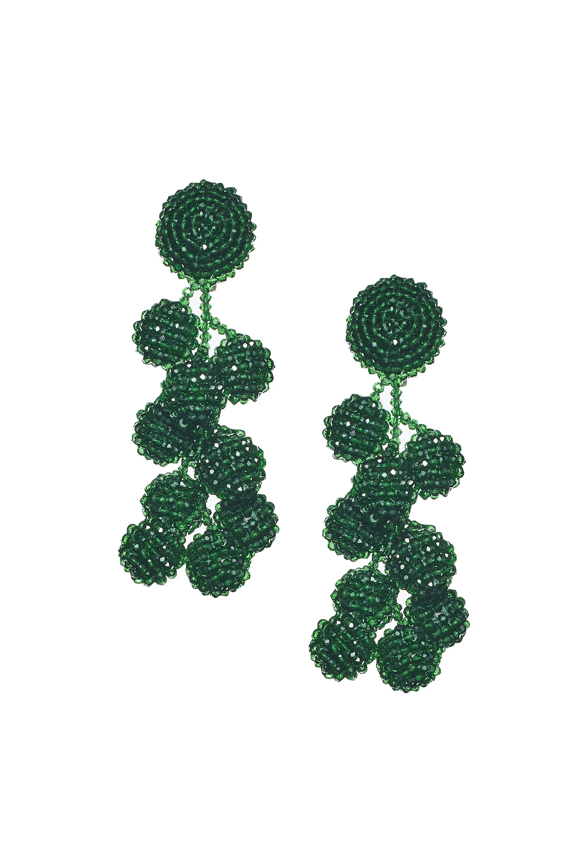 COCONUTS EARRINGS - EMERALD sold by Sachin + Babi product image thumbnail 2