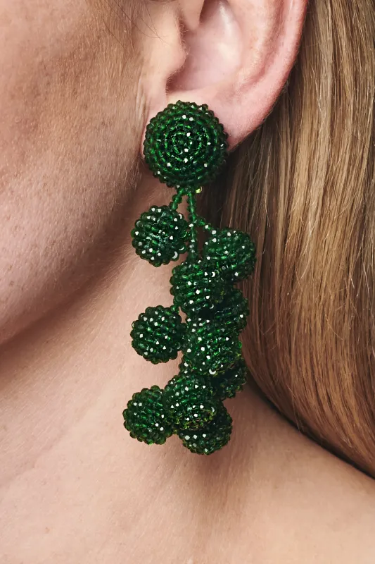 COCONUTS EARRINGS - EMERALD sold by Sachin + Babi