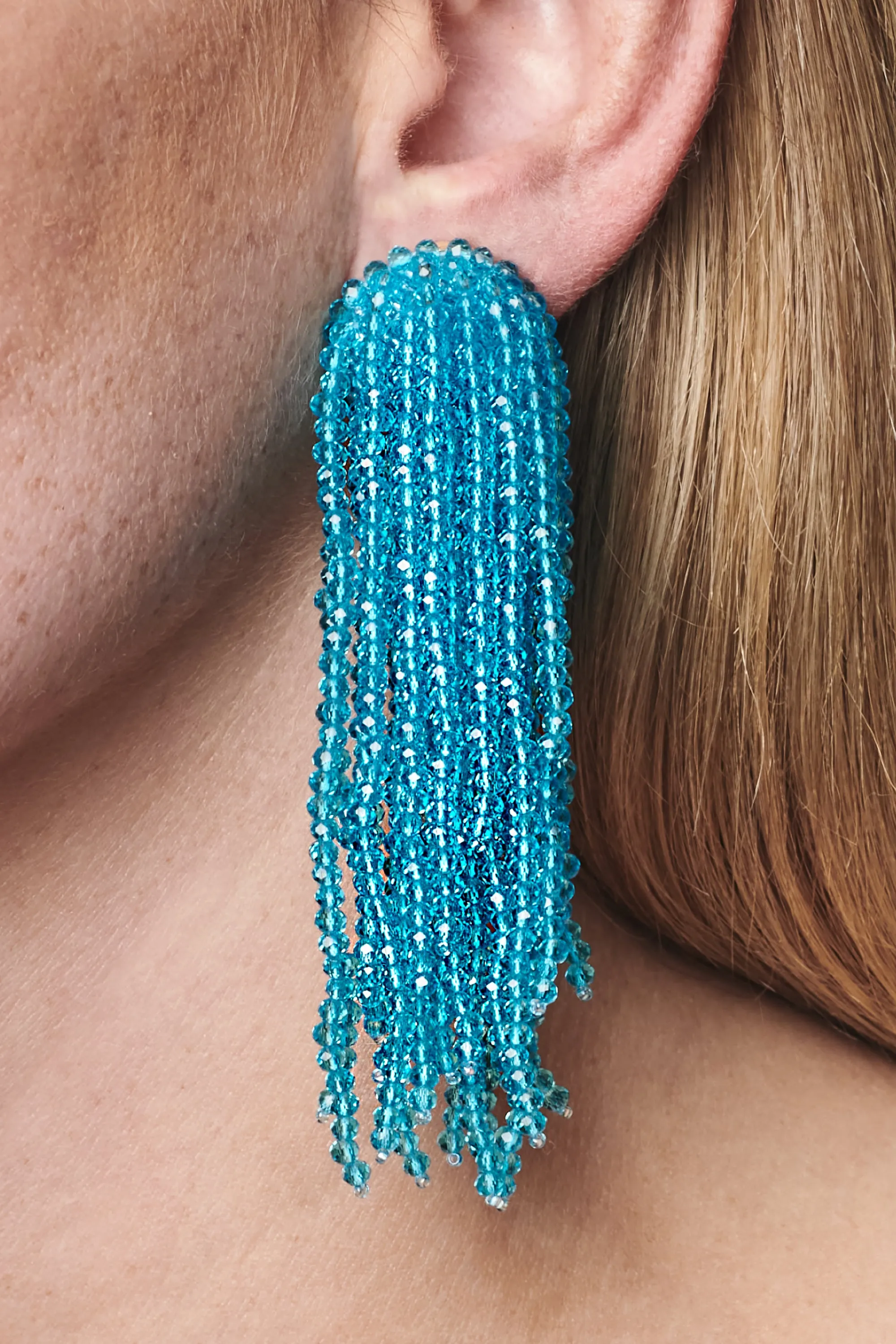 FOUNTAIN EARRINGS - SKY BLUE sold by Sachin + Babi