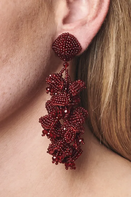 GRAPES EARRINGS - MERLOT sold by Sachin + Babi
