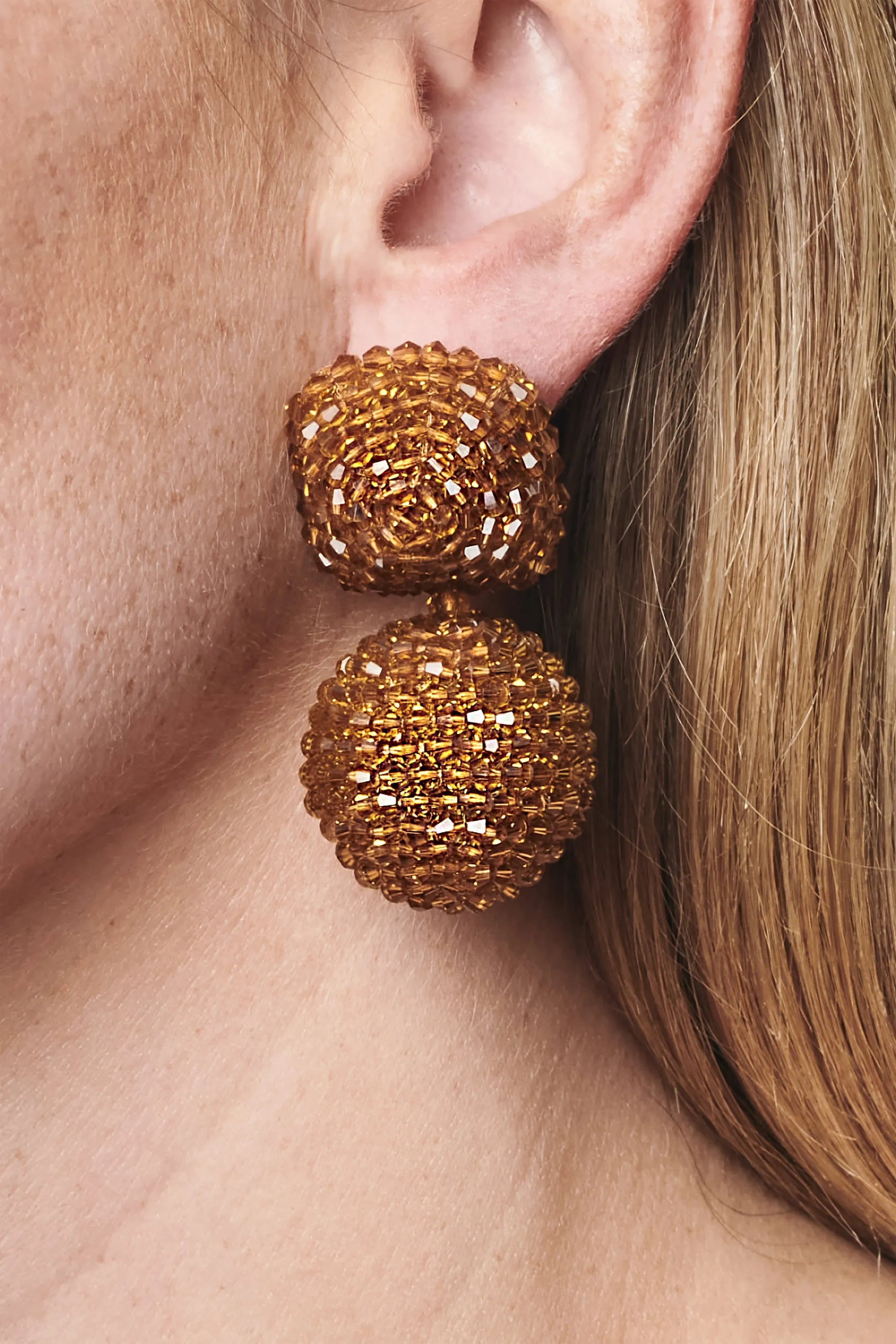 LYDIA EARRINGS - AMBER sold by Sachin + Babi