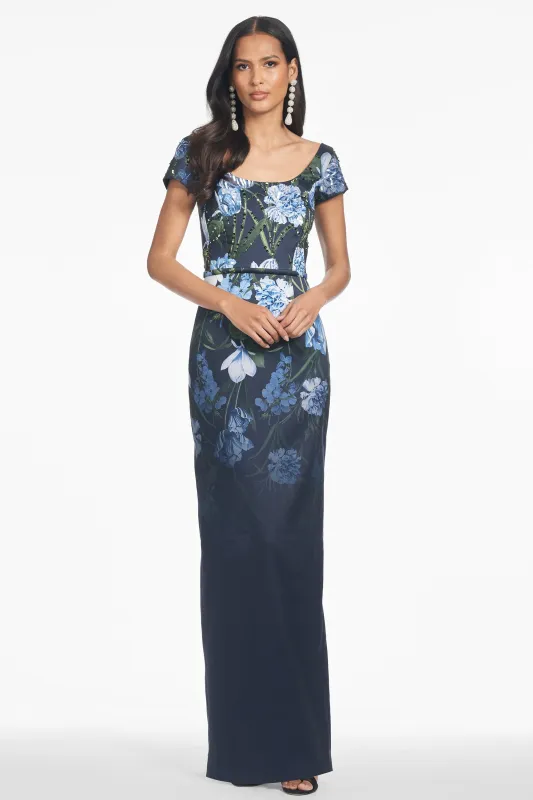 EMBELLISHED GRACE GOWN - NIGHT SKY PRIMA GARDEN - FINAL SALE sold by Sachin + Babi