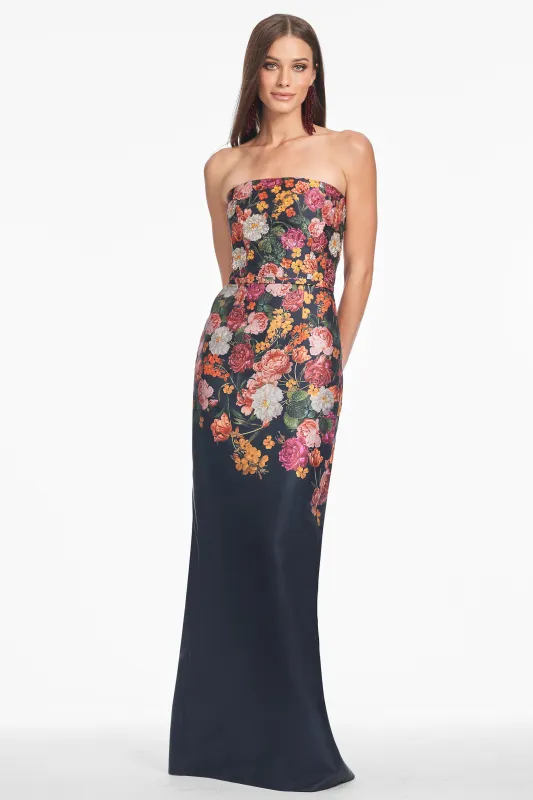 EMBELLISHED SABINE GOWN - MIDNIGHTS MAGIC BLOOMS sold by Sachin + Babi