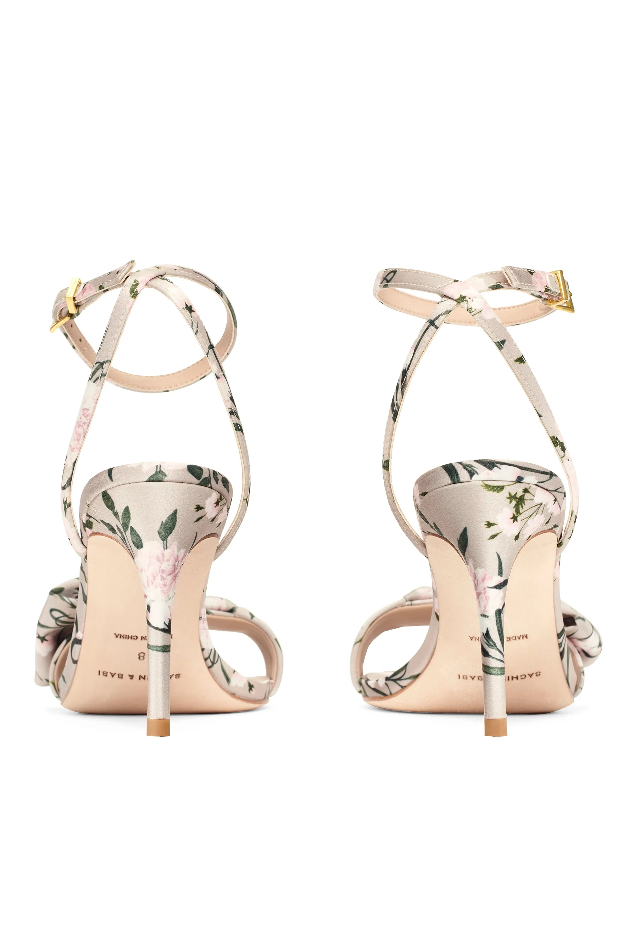 CHELSEA OBI-BOW OPEN TOE - PEWTER ENGLISH ROSE sold by Sachin + Babi product image thumbnail 4