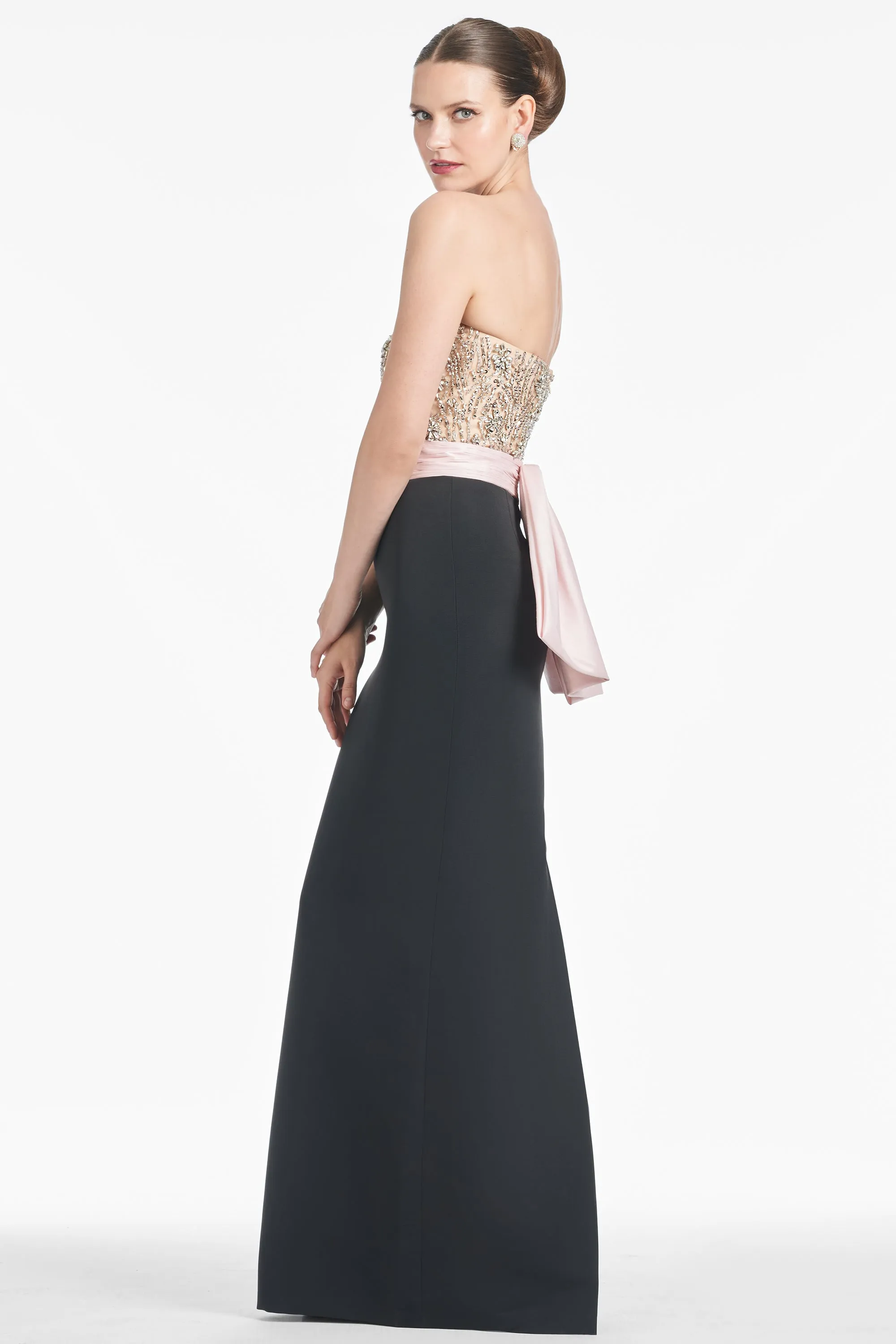 MARILYN GOWN - BLUSH/BLACK sold by Sachin + Babi product image thumbnail 5