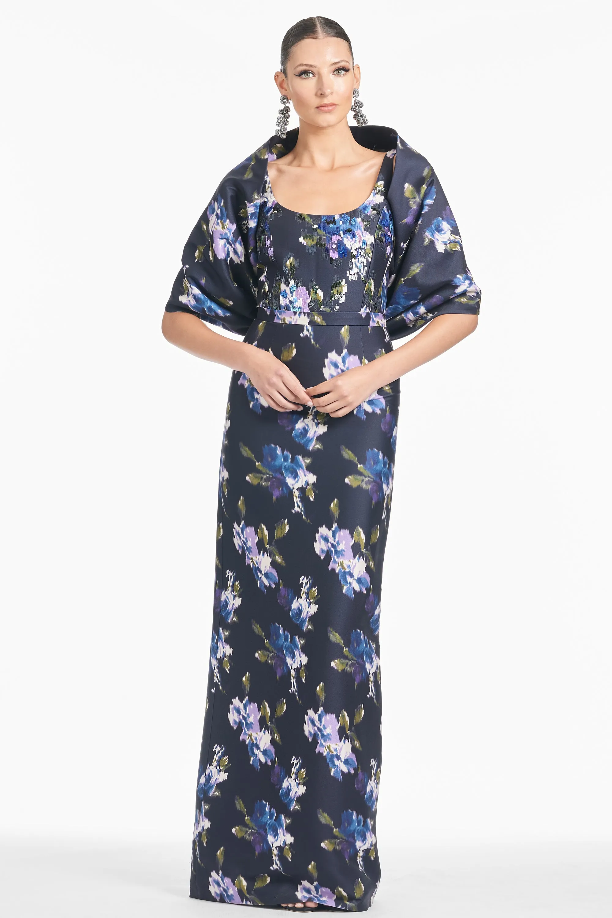 The Hug Shawl - Midnight Corsage - Final Sale sold by Sachin + Babi product image thumbnail 2